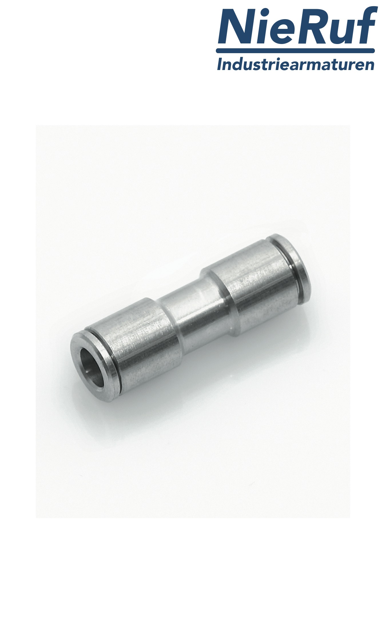 connector EF03 stainless steel FKM D8mm
