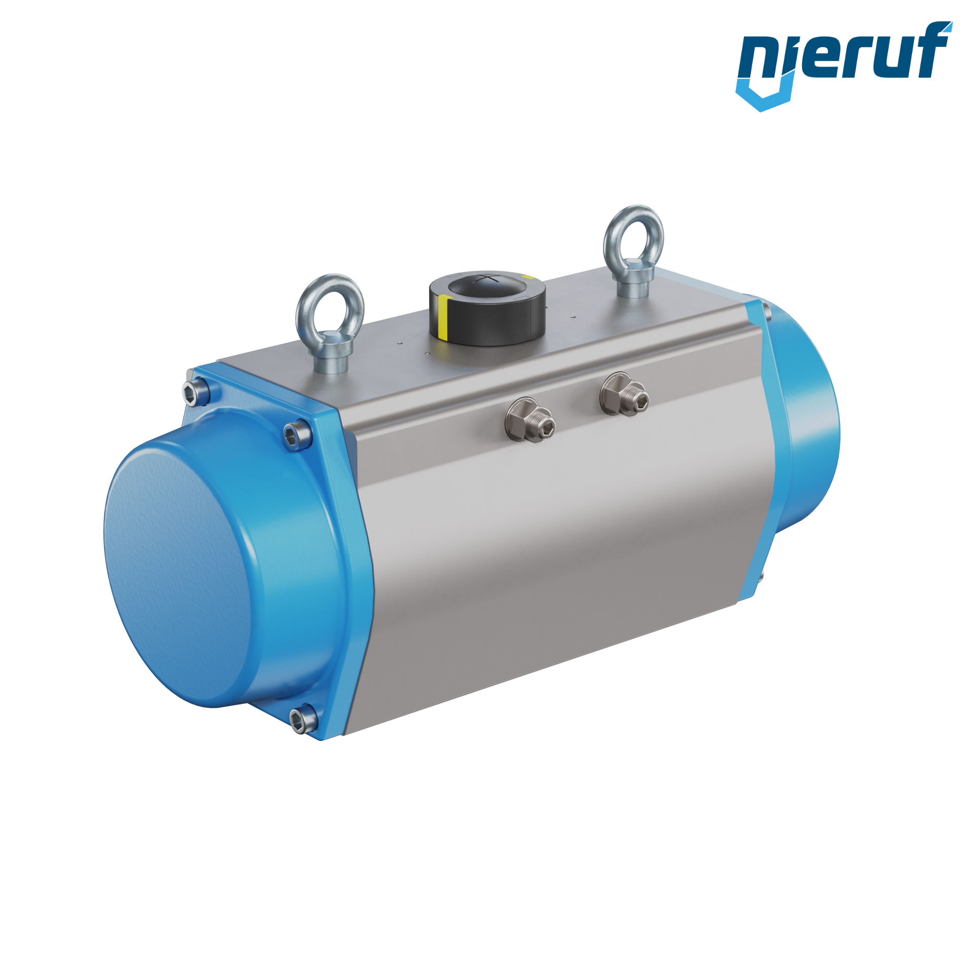 pneumatic actuator AN02 single acting, normally open high temperature version GS-190 90° with 7 springs