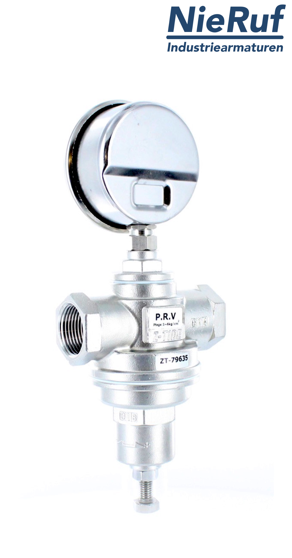 steam pressure reducing valve 1" inch DM18 stainless steel 1.4408 1.0 - 6.0 bar