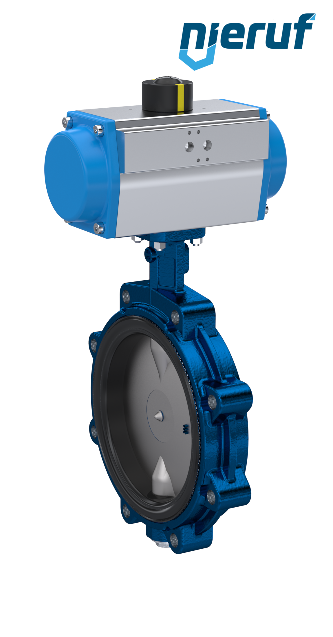 Butterfly valve DN 150 AK02 FPM pneumatic actuator double acting