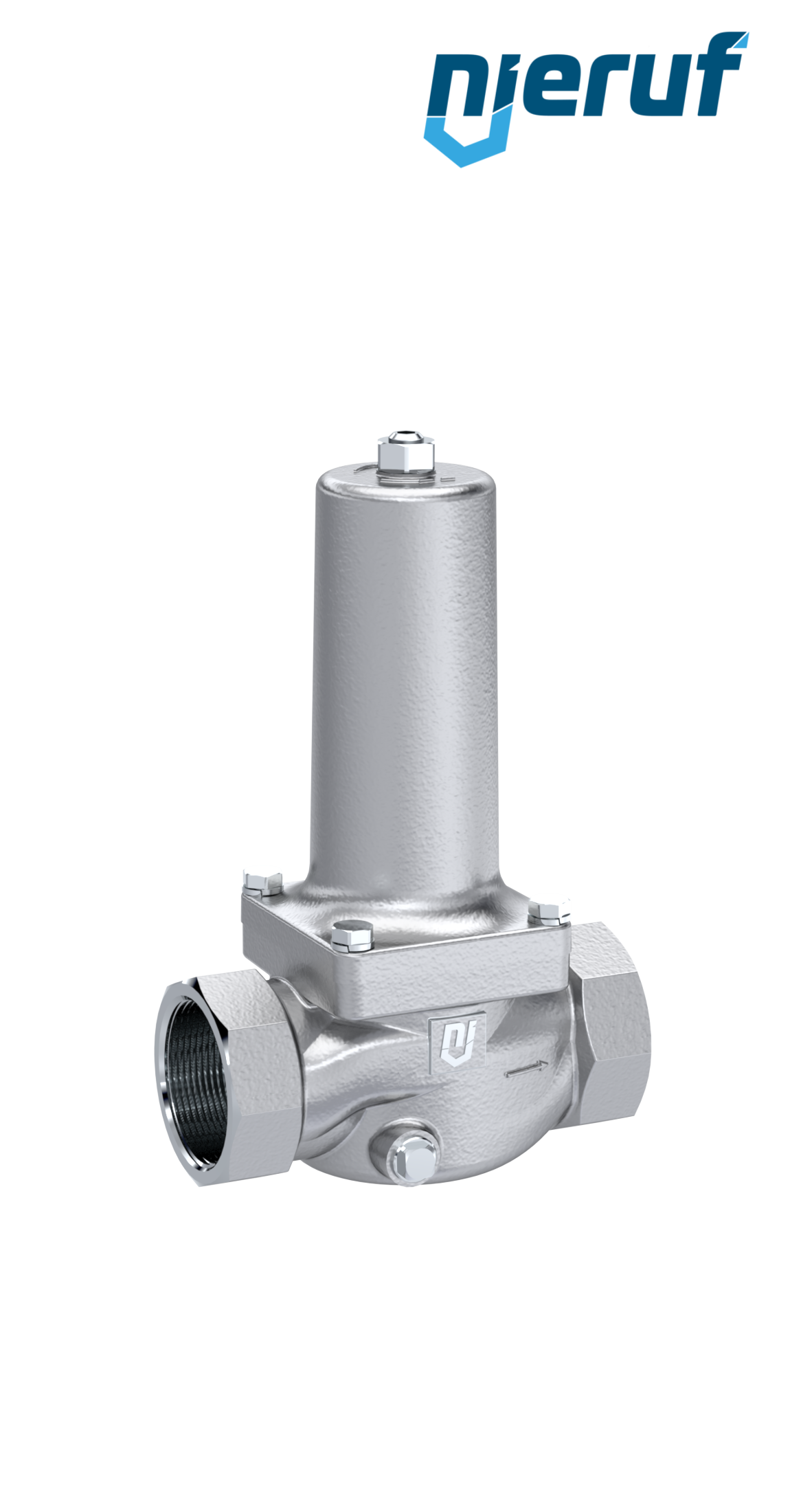 membrane pressure reducing valve 1 1/2" Inch NPT DM12 stainless steel FPM / FKM 1.5 - 6.0 bar