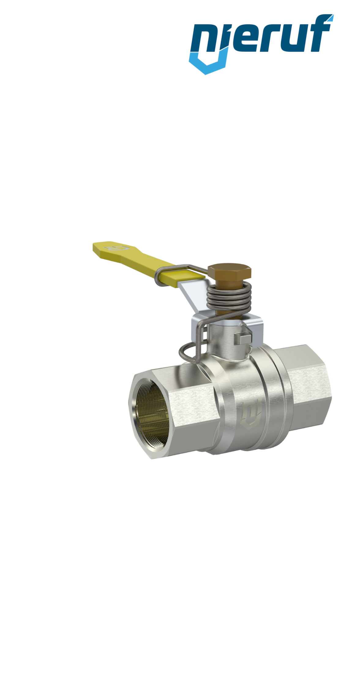 ball valve with spring reload DN32 - 1 1/4" inch GK13