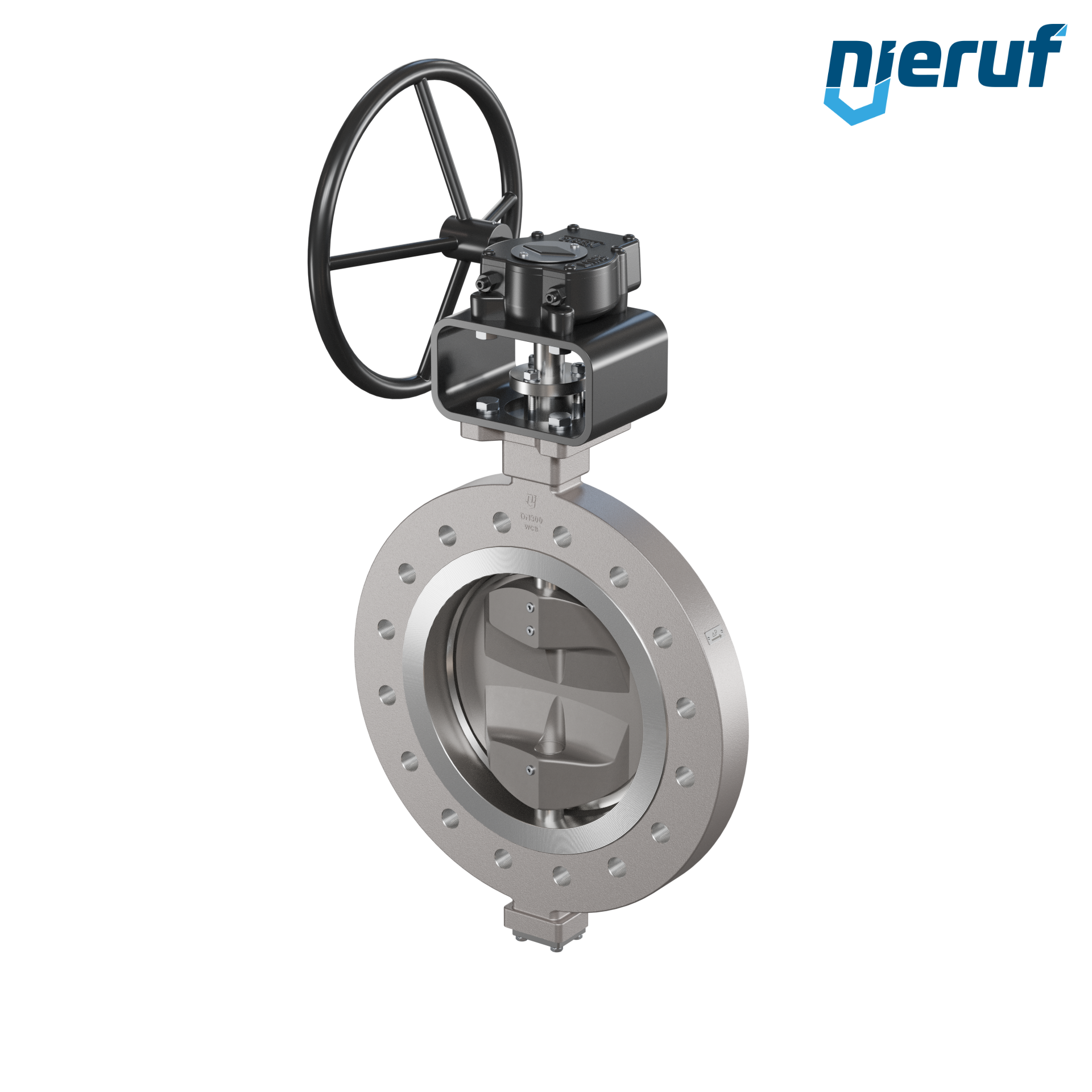 Triple offset butterfly-valve stainless steel AK14 DN 300 PN25 worm gear