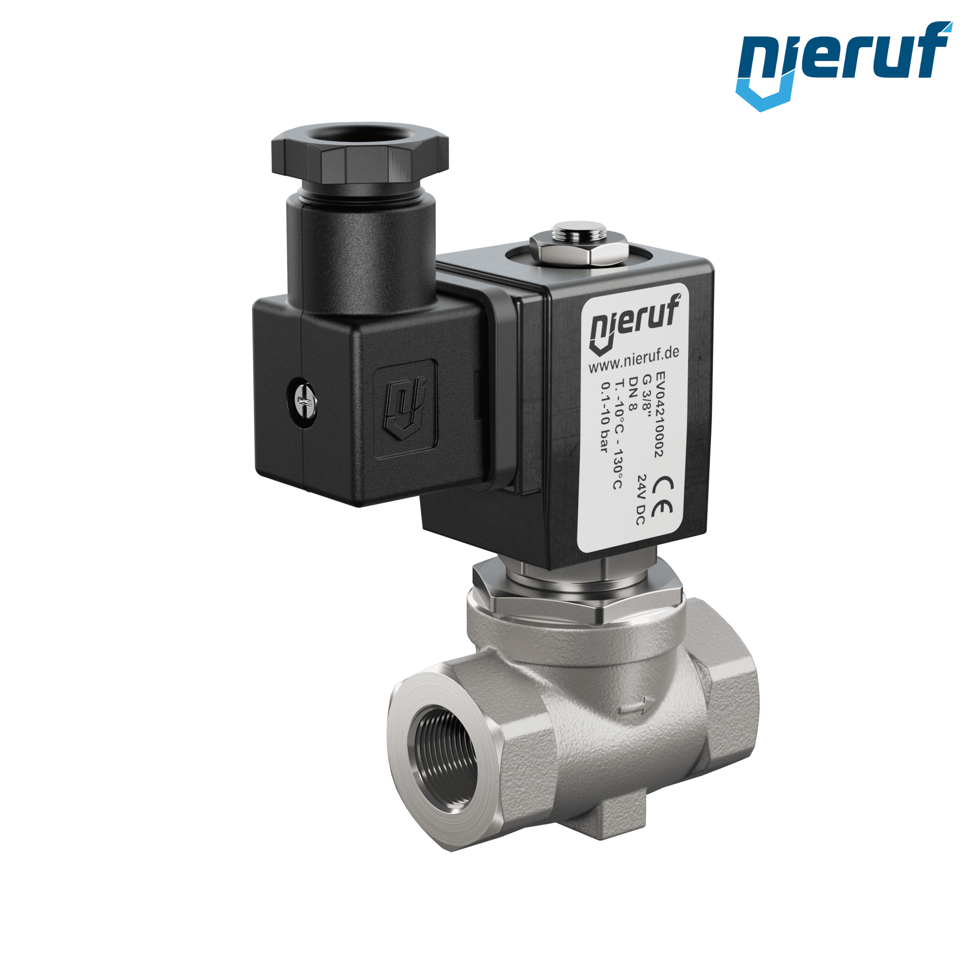 Solenoid valve G 3/8" Inch stainless steel EV04 EPDM 24V DC