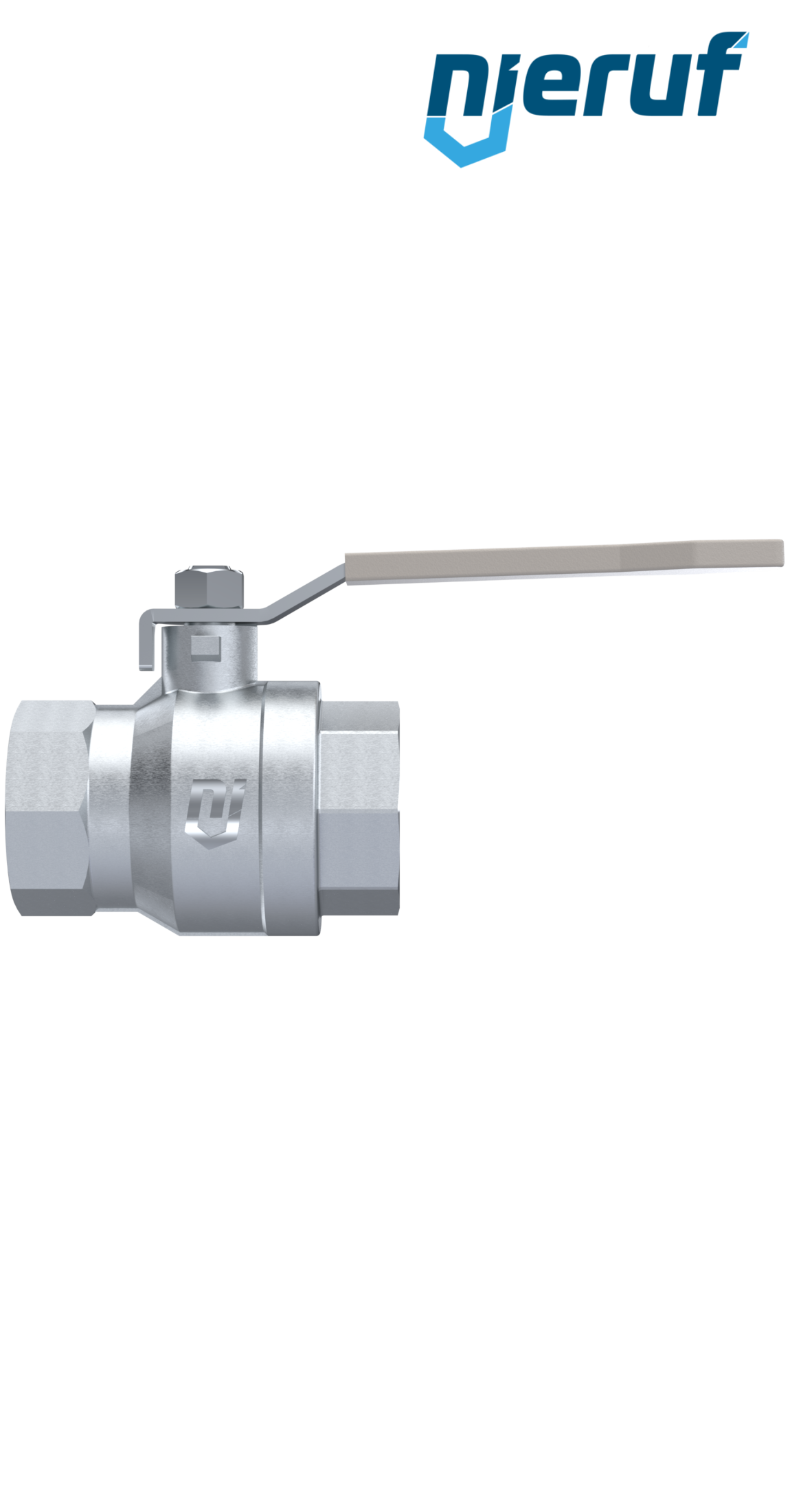 ball valve made of brass DN15 - 1/2" inch GK02 gas & water DVGW