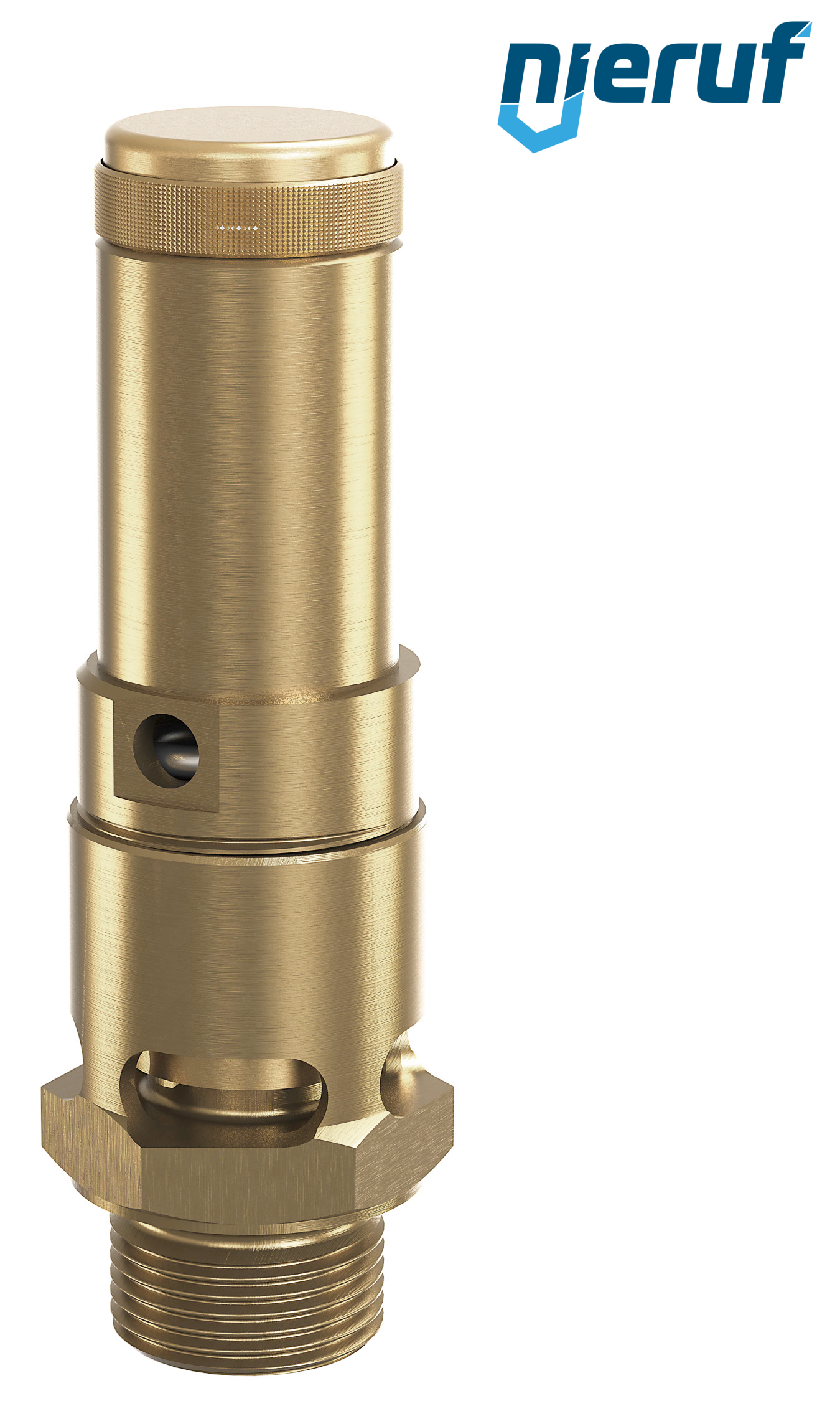 safety valve 3/8" SV01 for air, brass FKM