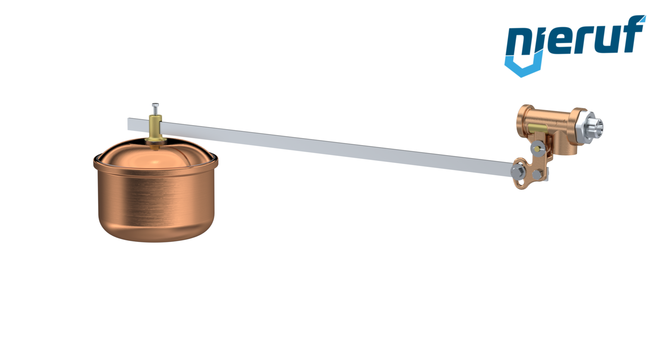 Float valve 1" inch gunmetal EPDM SW03 floats: in copper