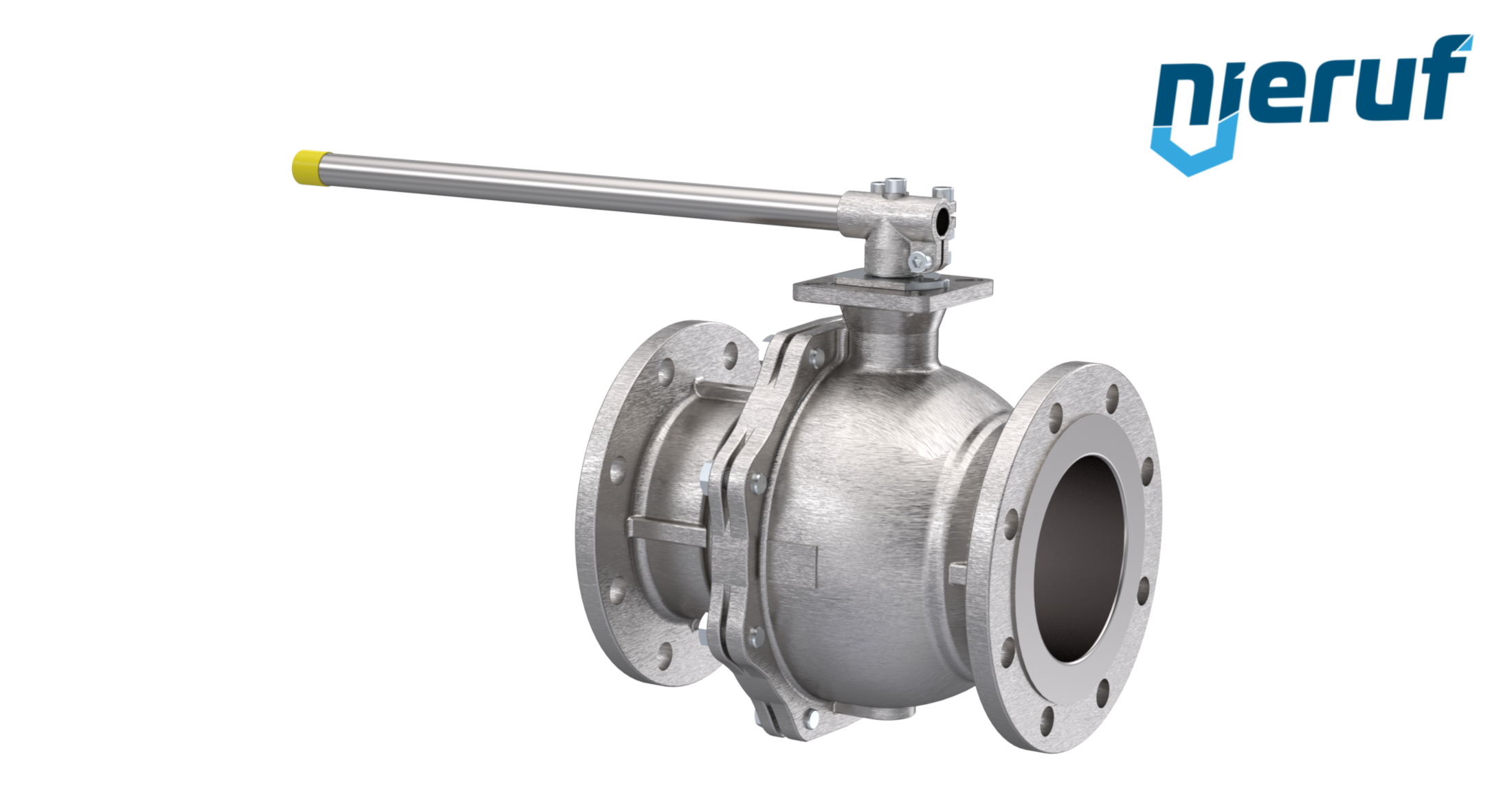 Steam-flange ball valve DN200 FK05 stainless steel 1.4408