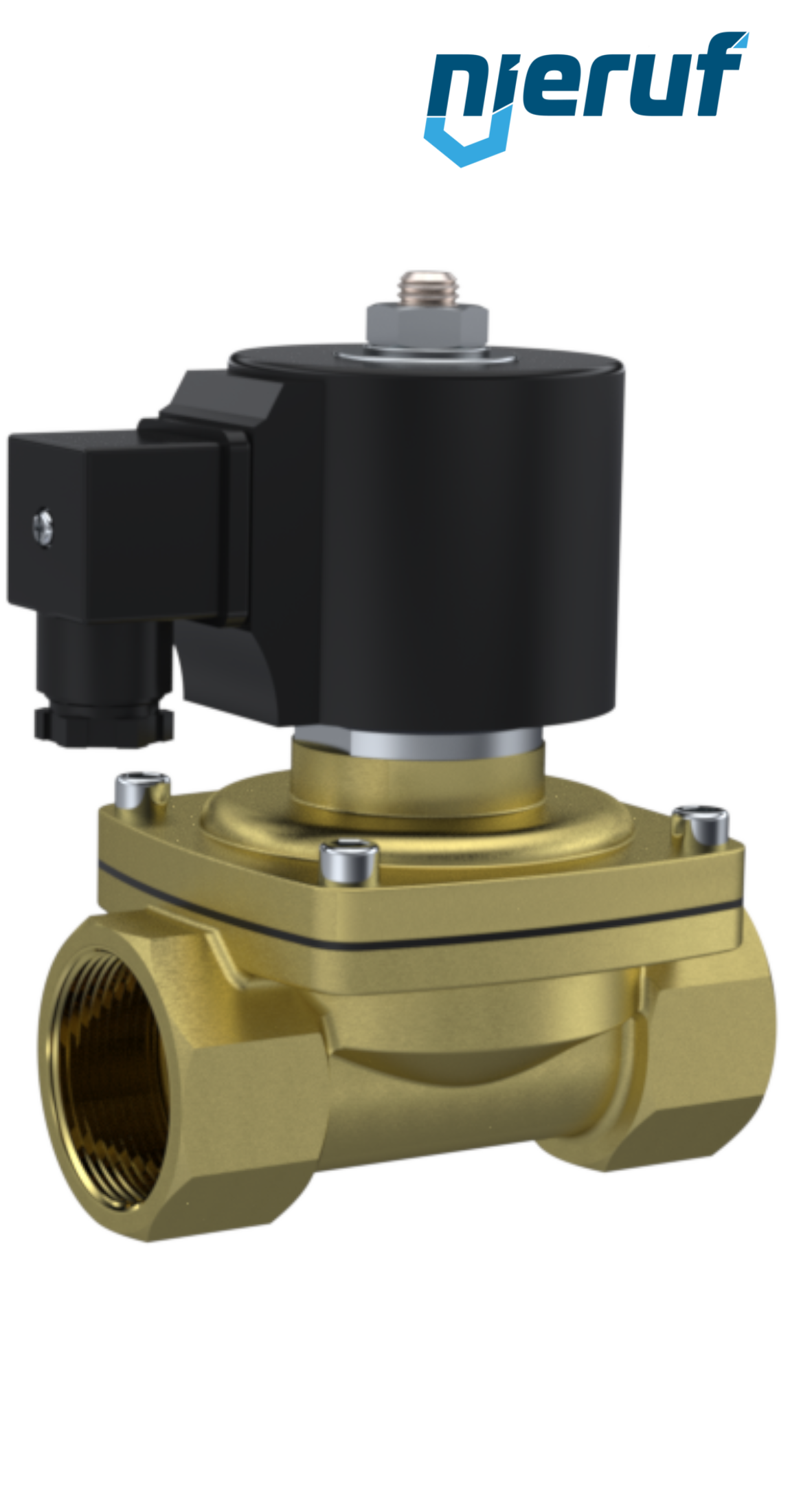 Solenoid valve G 3/8" Inch brass MV06 FKM 24V DC