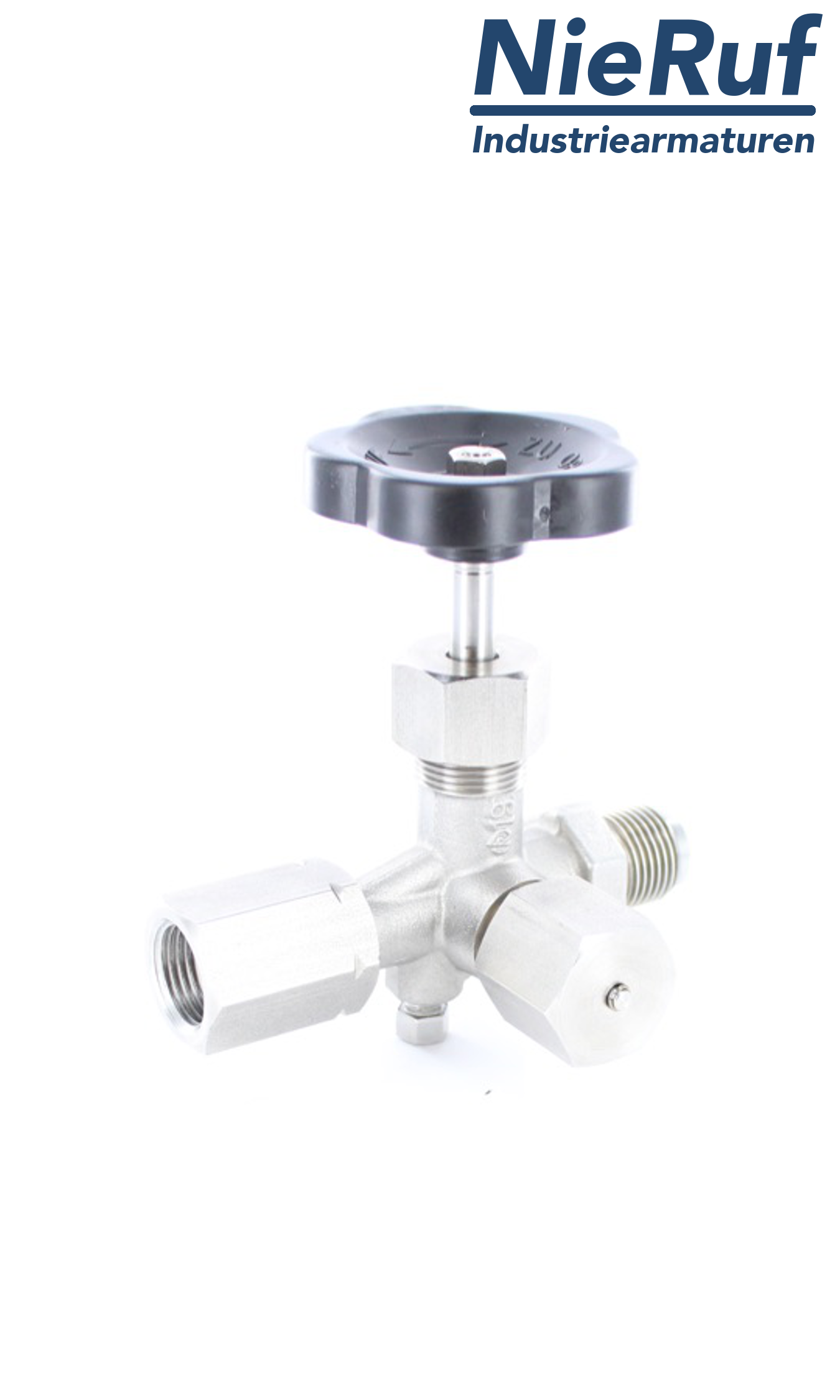 manometer gauge valves male thread x adapter for instrument holder with nut adjustable x test connector M20x1,5 DIN 16271 stainless steel 1.4571 400 bar