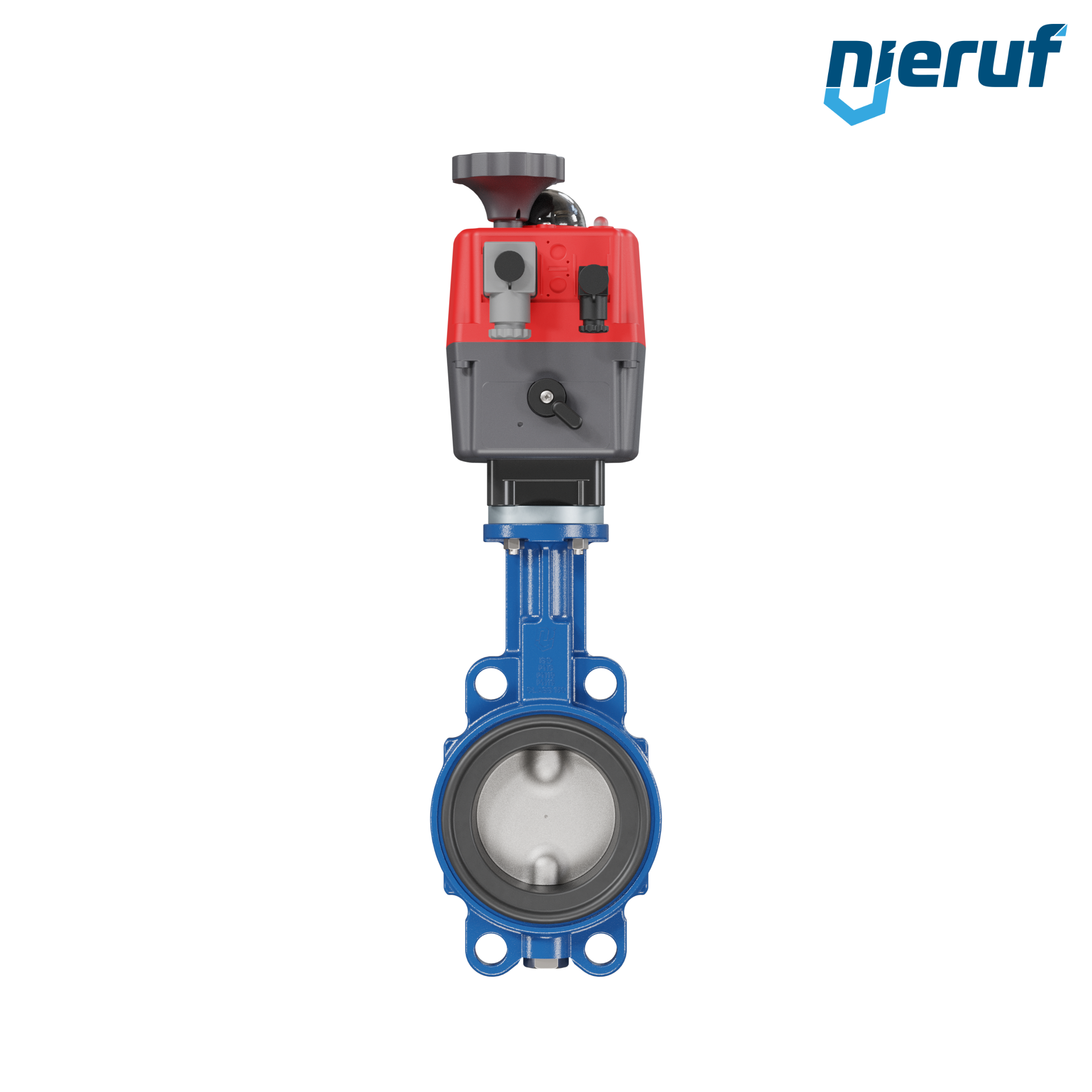 Butterfly valve DN 80 Wafer type electric actuator 24-240V FDA
