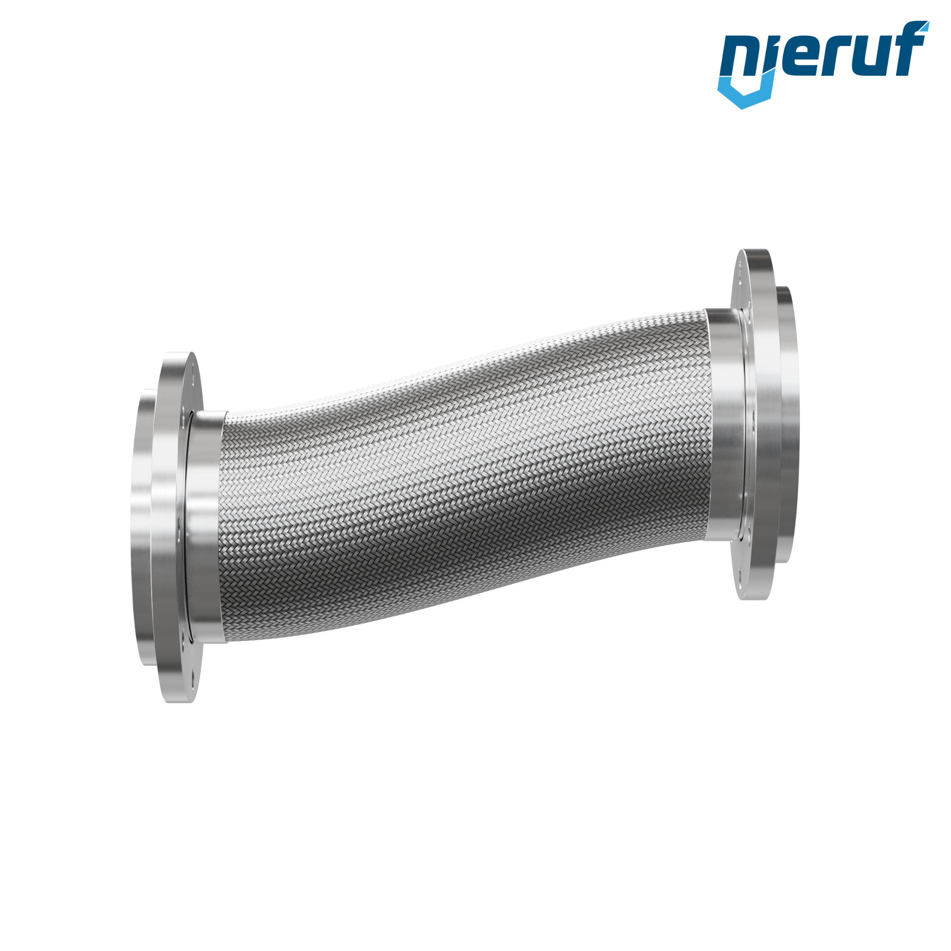 Stainless steel hoses ES01 DN200 - 8" inch with double braid and swivel flange length 500 mm