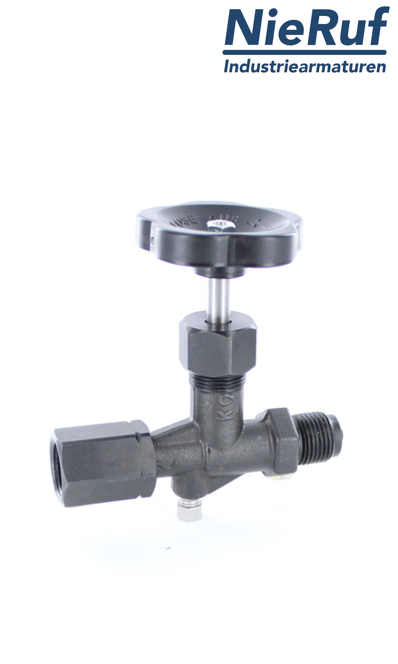 manometer gauge valves male thread x sleeve DIN 16270 steel 1.0460 400 bar