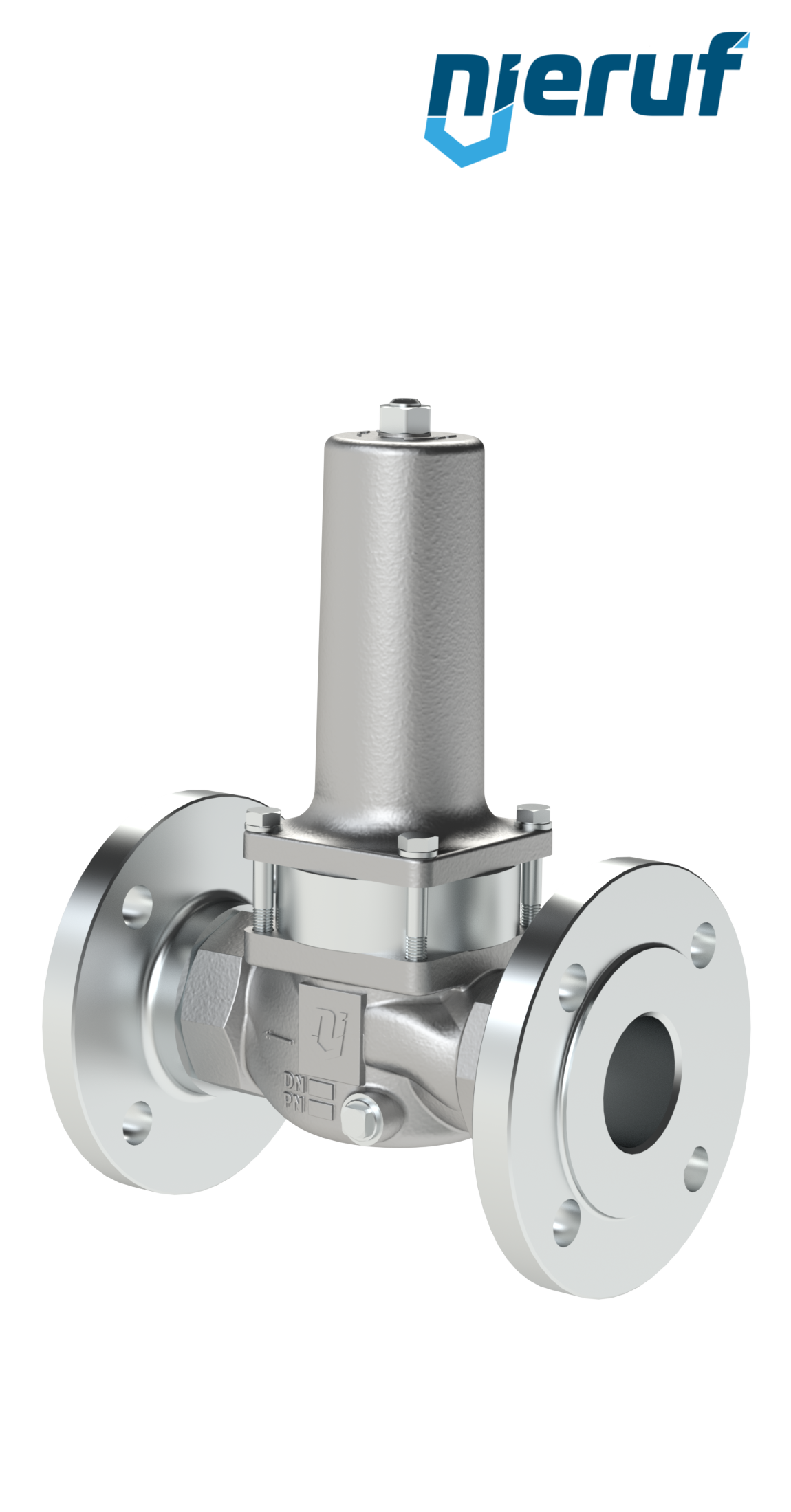 Piston-pressure reducing valve DN40 DM11 stainless steel FPM / FKM 2.0 - 20.0 bar