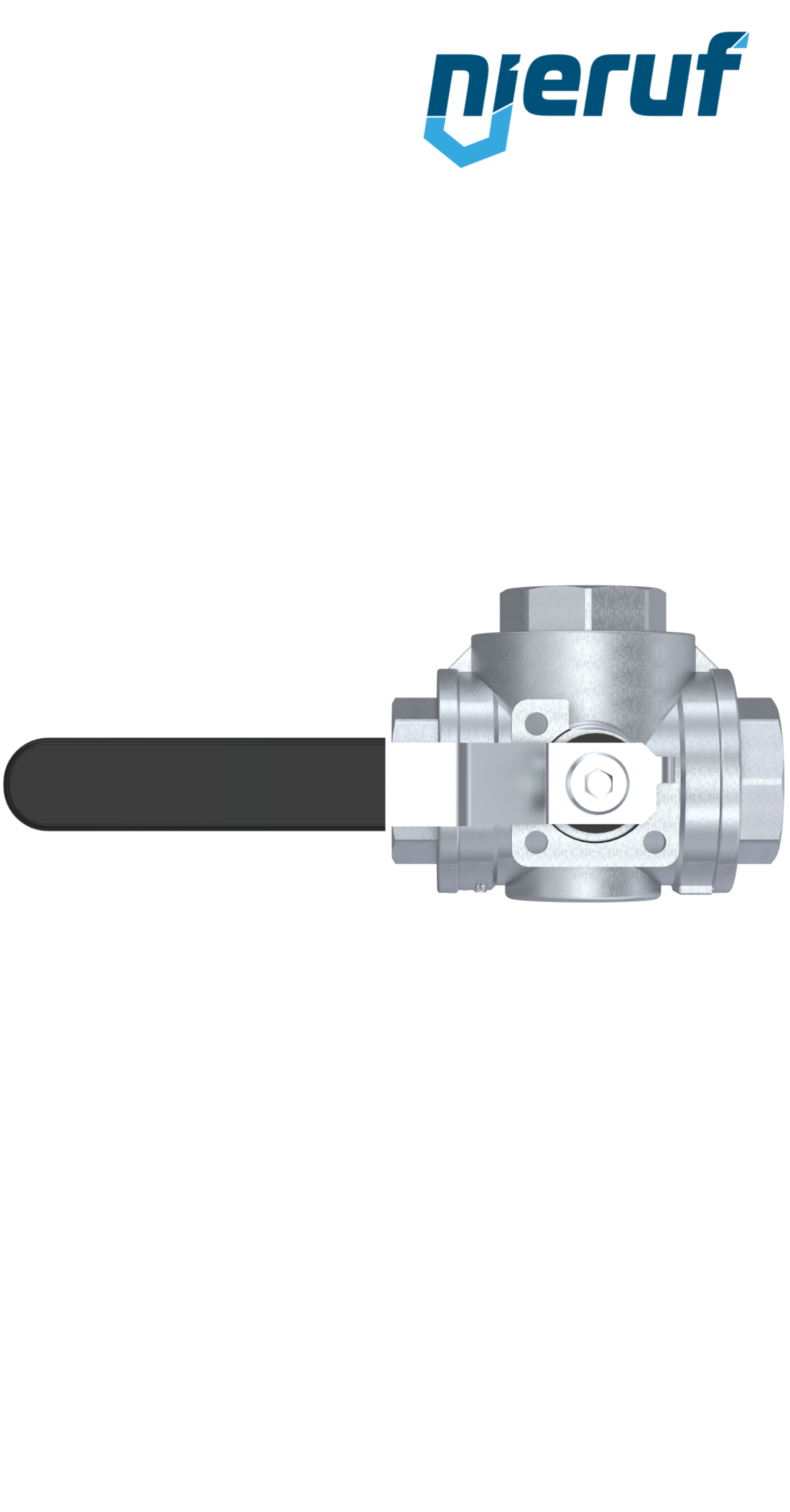 3  way brass ball valve DN50 - 2" inch GK08 full port design with T drilling