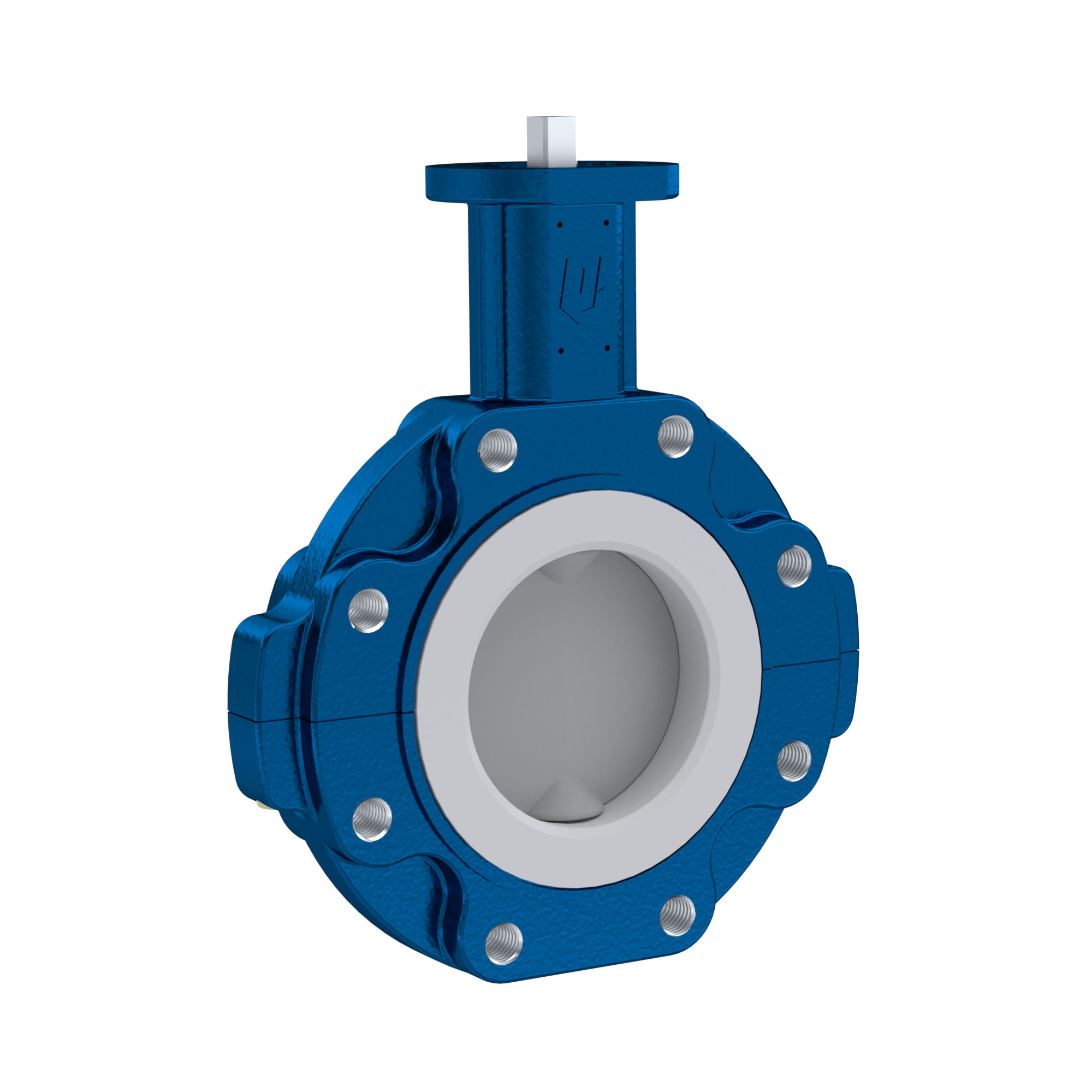 PFA-Butterfly-valve PTFE AK10 DN100 ANSI150 FKM insert