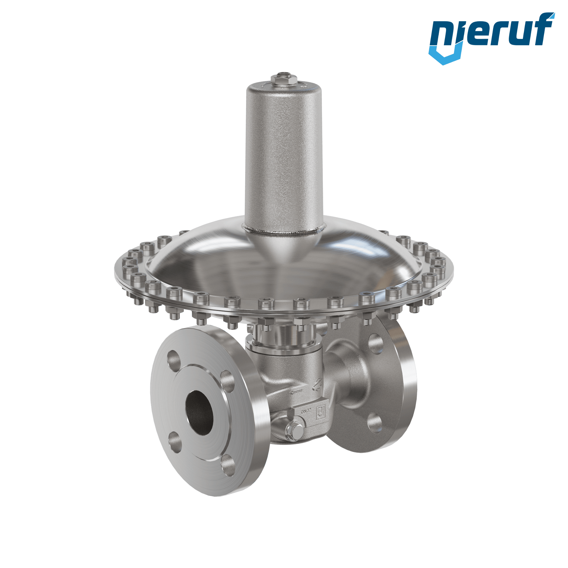 Millibar overflow valve flange DN32 UV17 stainless steel FKM / PTFE 50 - 500 mbar