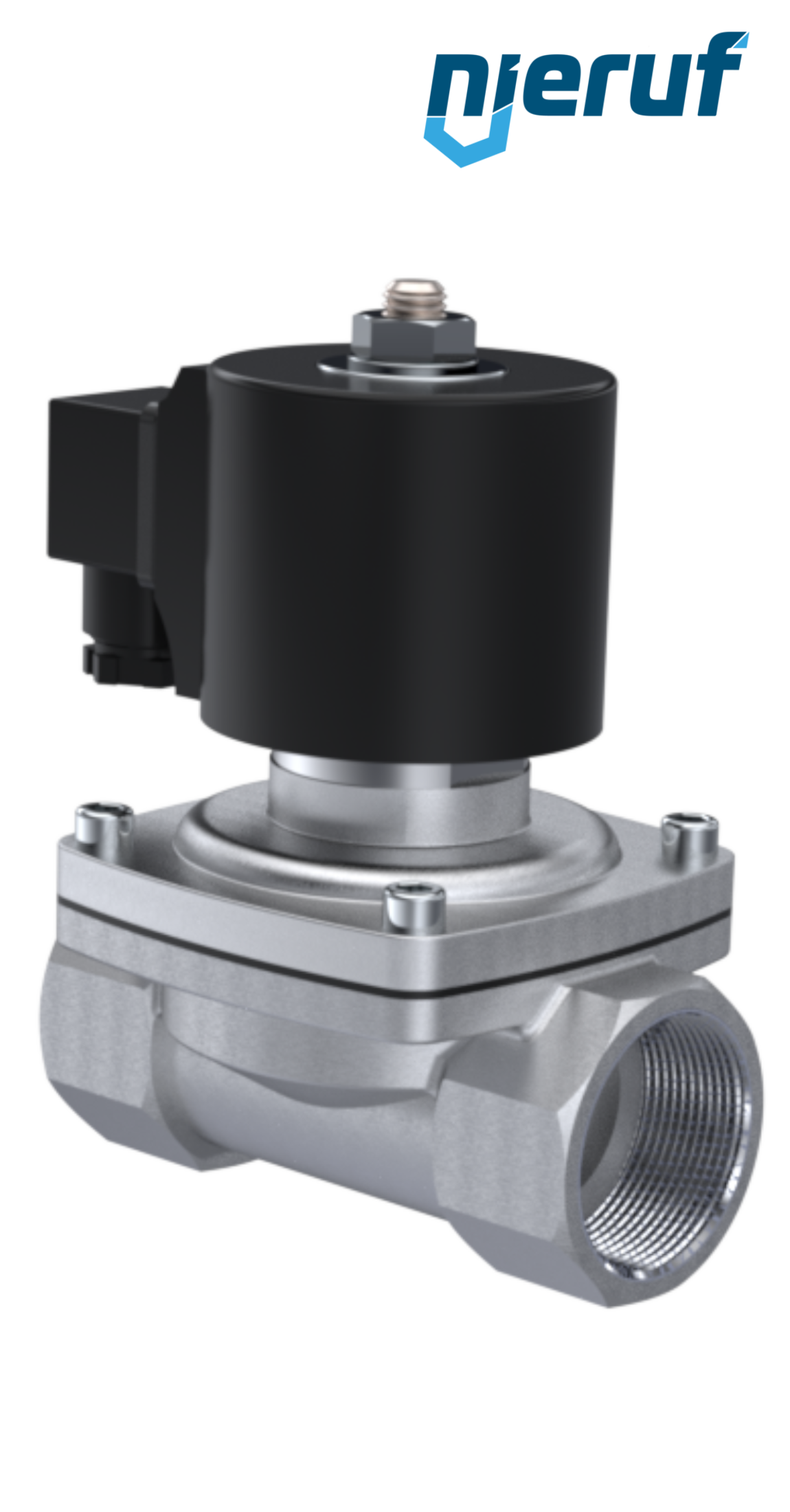 Solenoid valve DN16 G 3/8" Inch stainless steel EV06 NBR 230V 50Hz