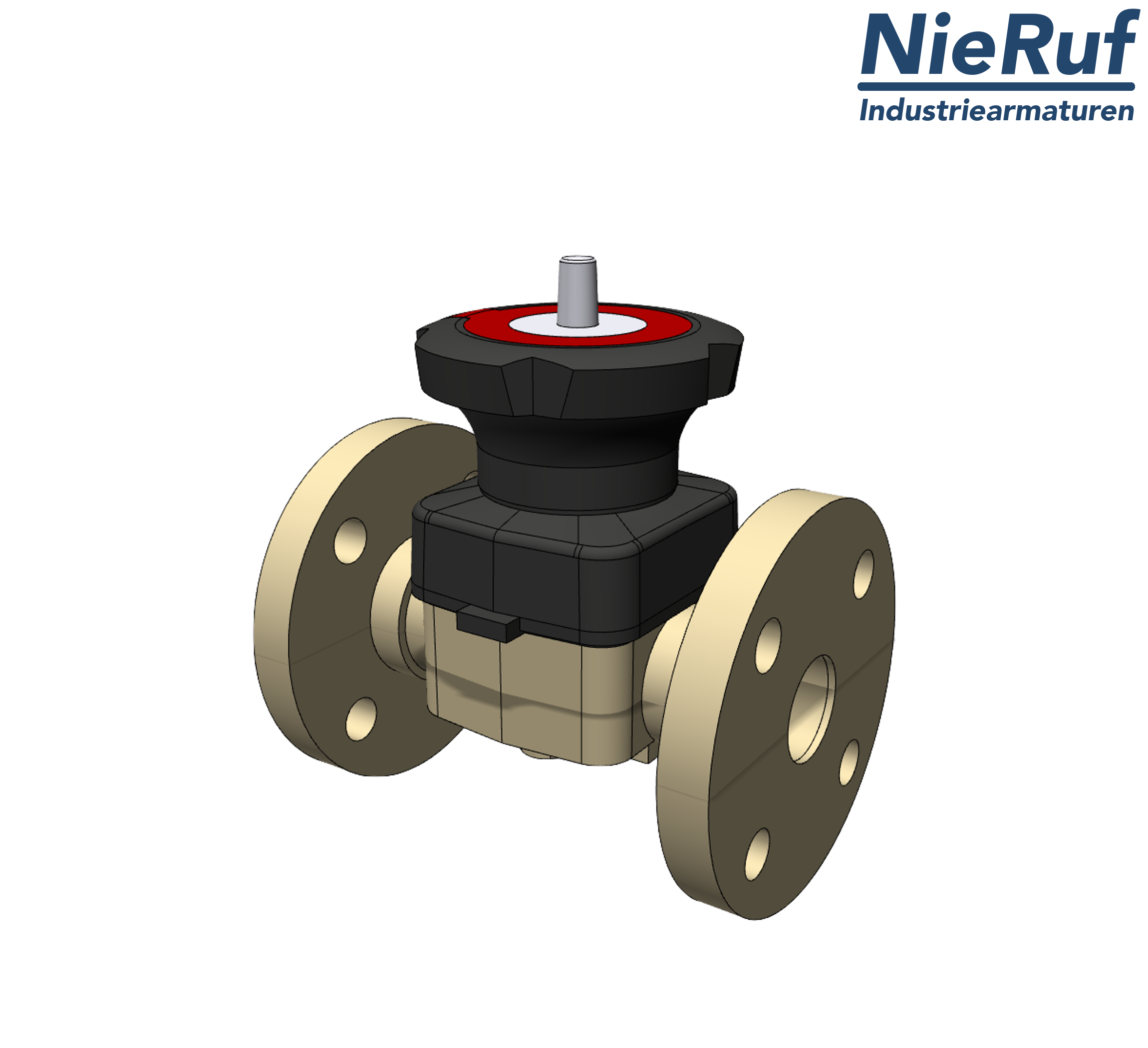 diaphragm valve PP-H DN32 flange PN10 / PN16 EPDM