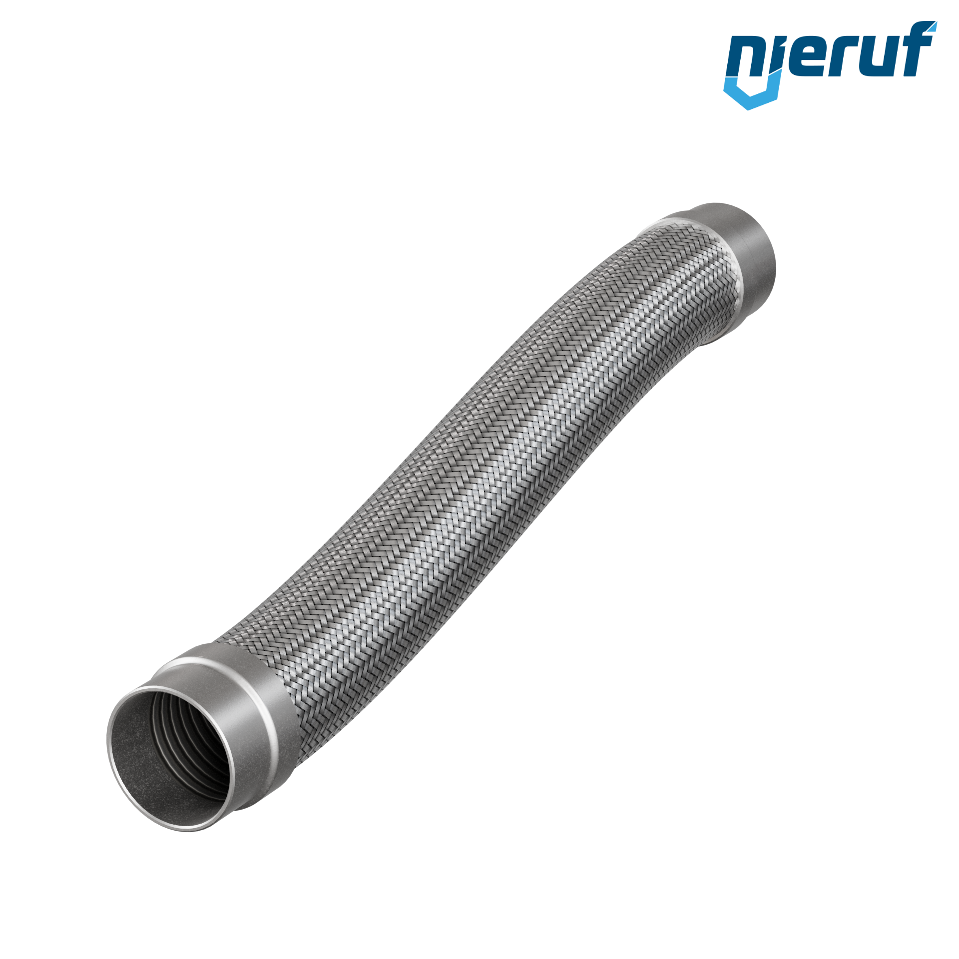 Stainless steel hoses ES01 DN65 - 76.1 mm with double braid and welding ends length 500 mm