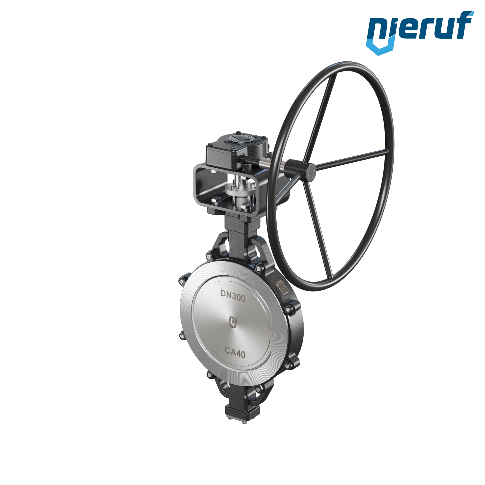 Double offset butterfly-valve AK11 DN 300 PN10-40 ANSI150-300 worm gear