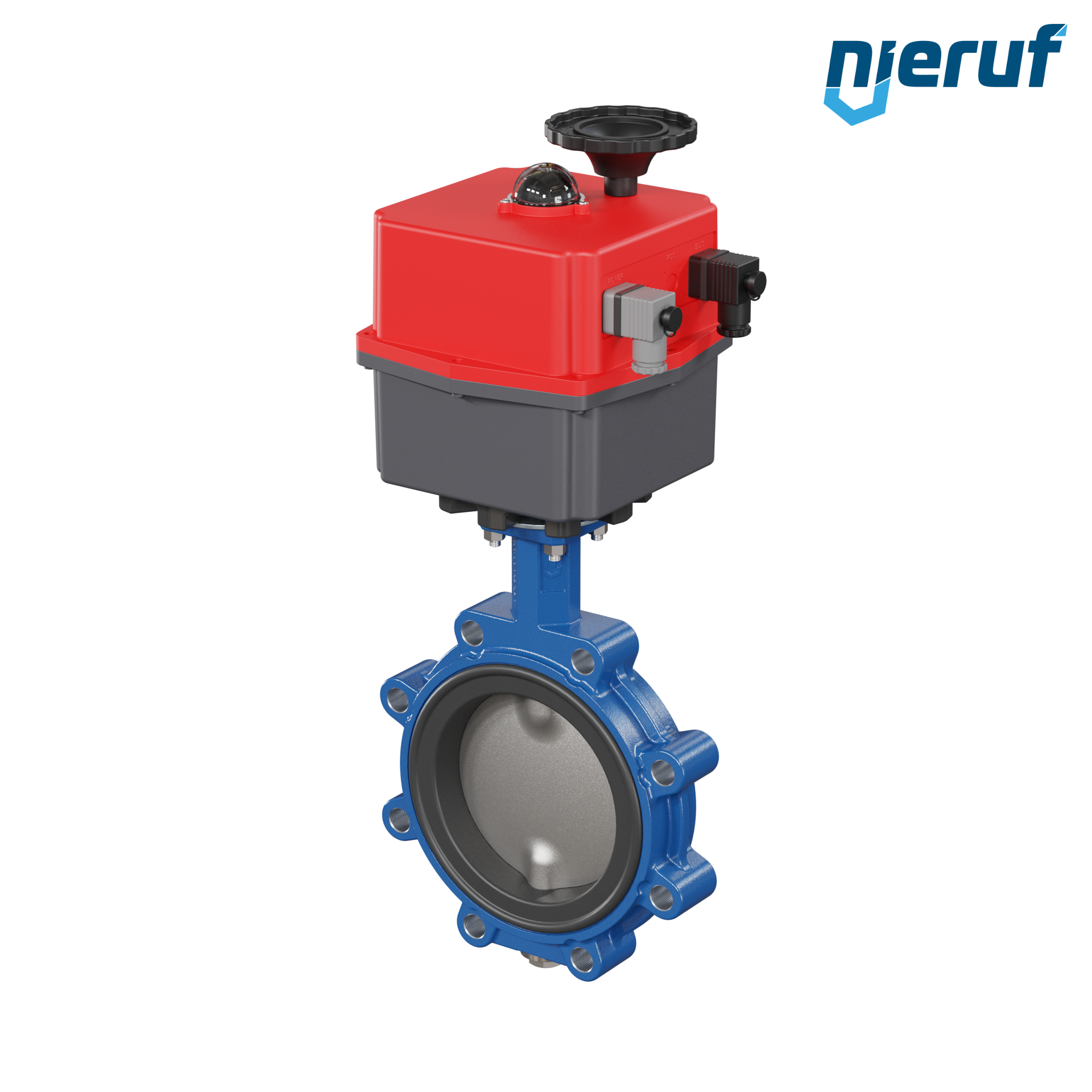 Butterfly valve DN 150 Lug type electric actuator 24-240V DVGW gas