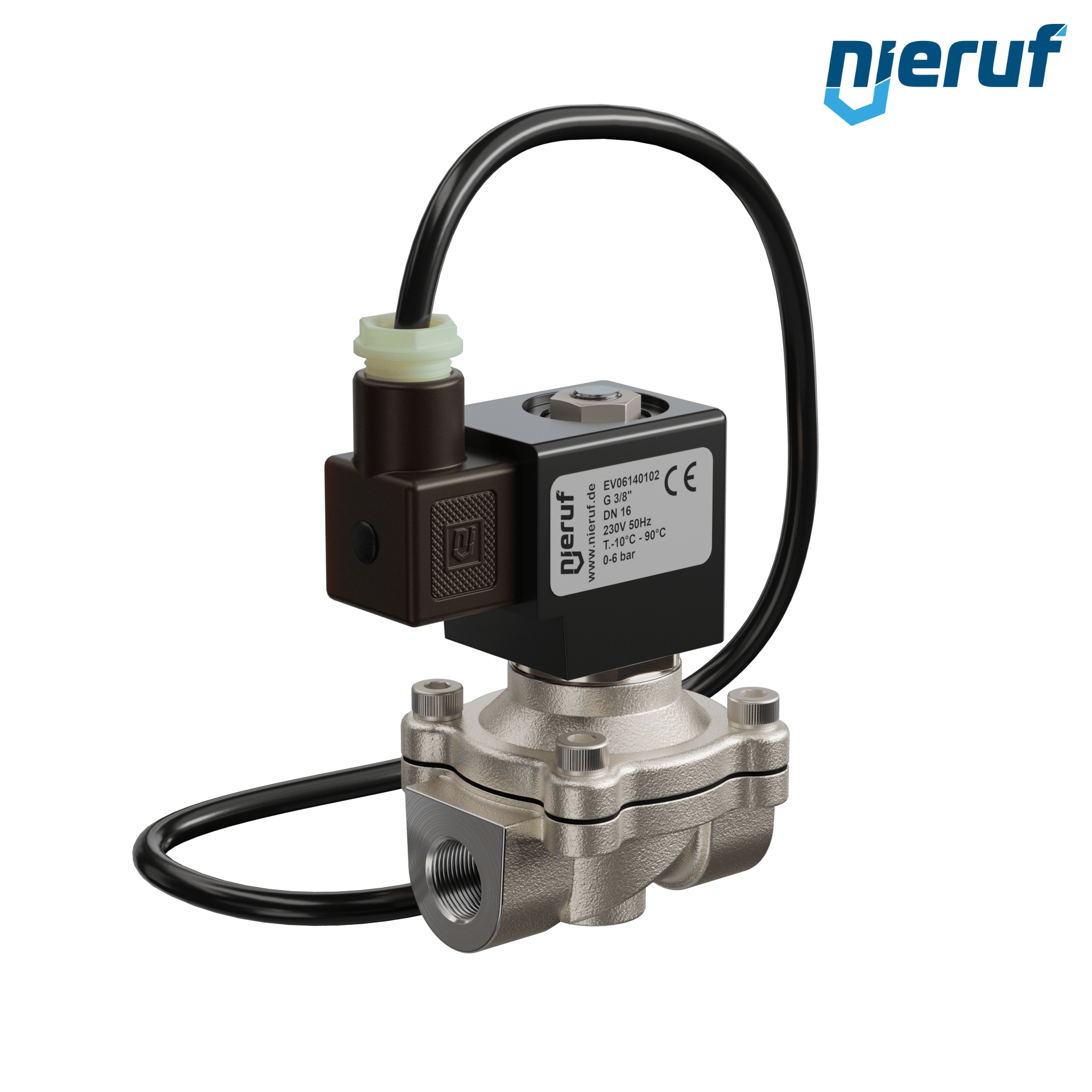 ATEX-Solenoid valve DN16 G 3/8" Inch NBR stainless steel 1.4308