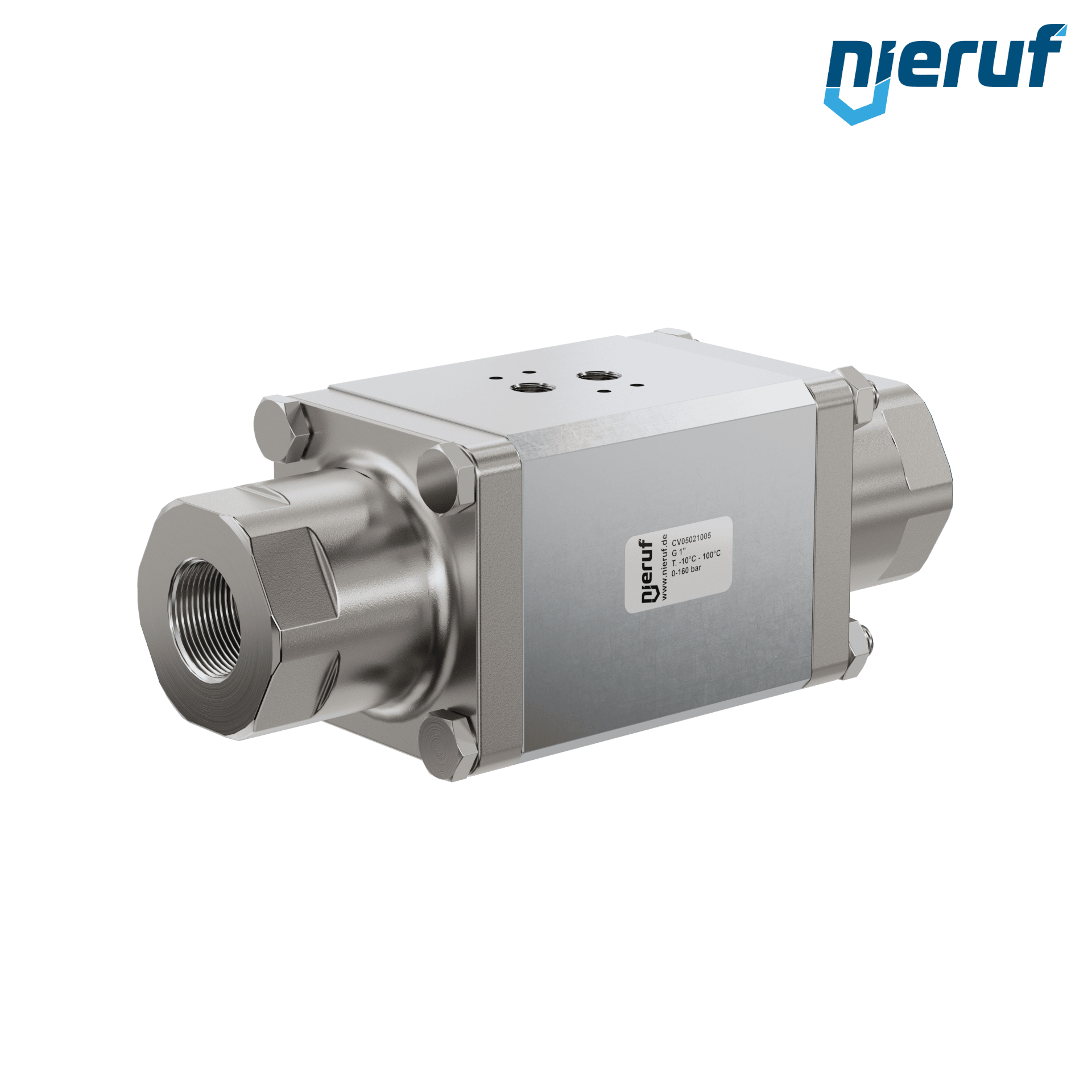 2/2-Way-Coaxial-valve CV05 1" inch fm - DN25 stainless steel max. 160 bar NC - for water application