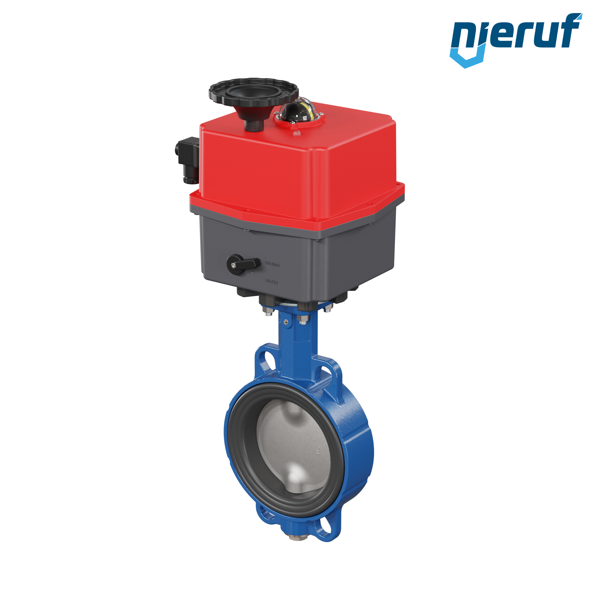 Butterfly valve DN 125 Wafer type electric actuator 24-240V DVGW drinking water