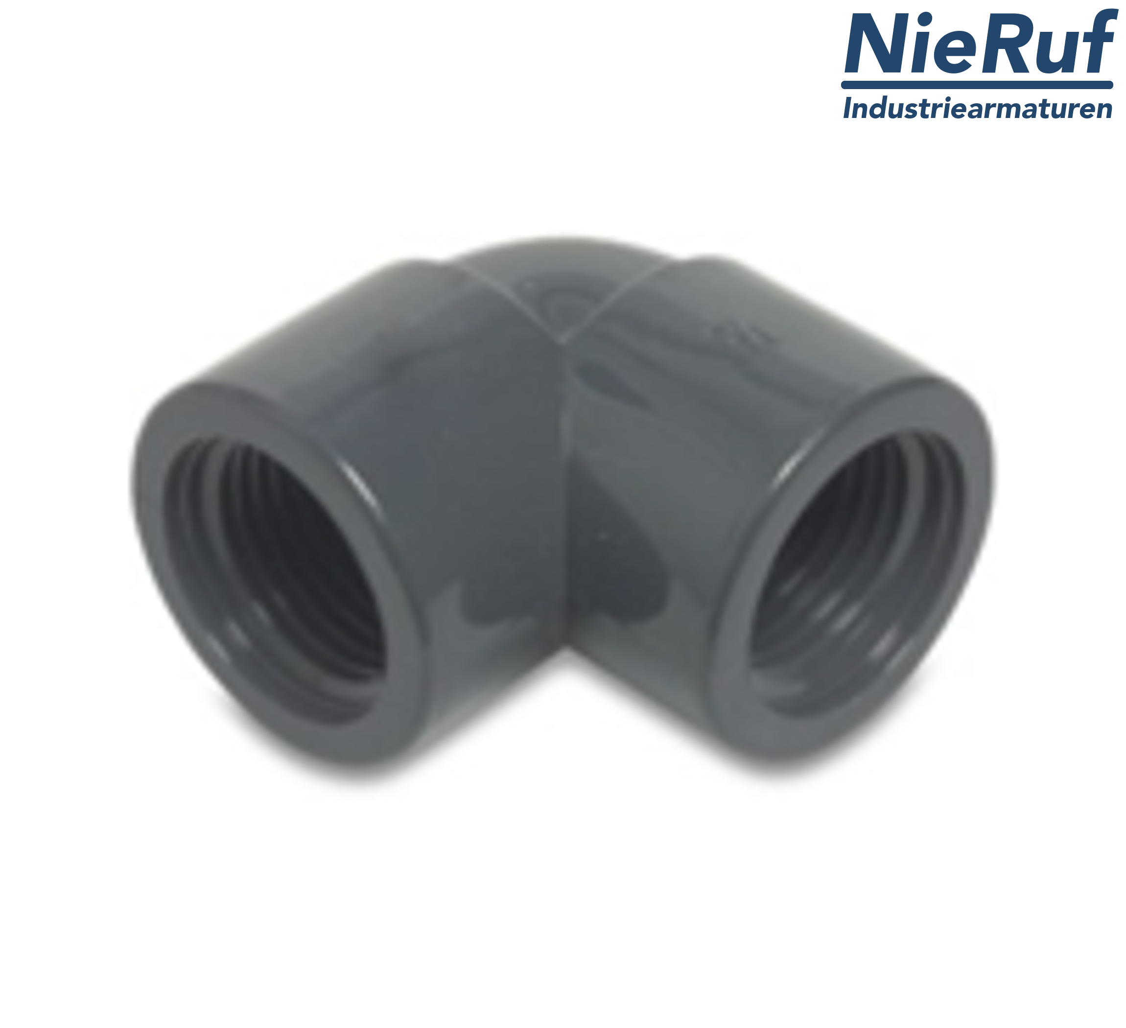 elbow 1" inch PVC-U 90° angle female thread