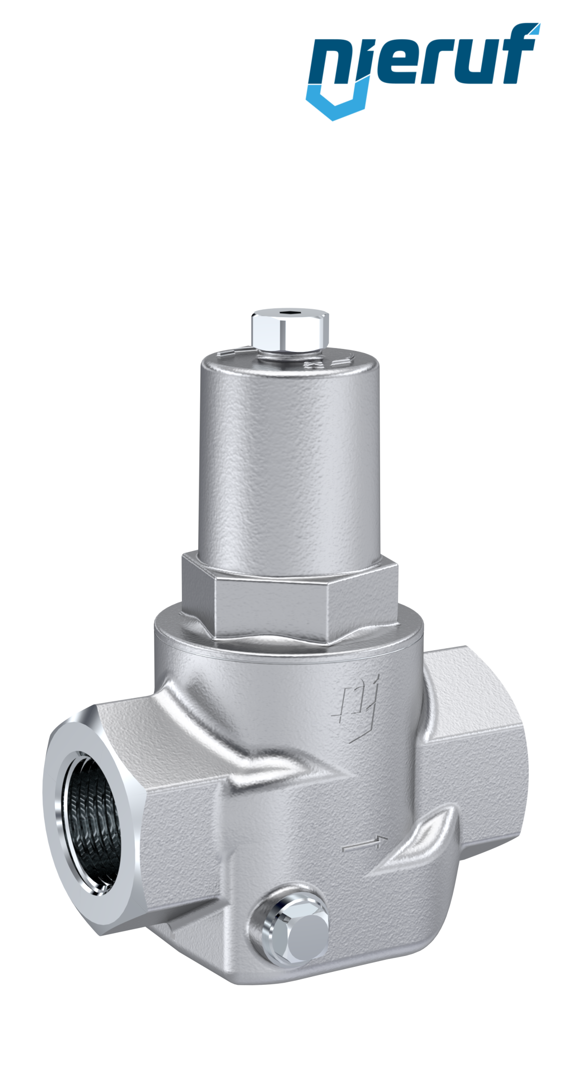 pressure reducing valve 1" Inch DM12 stainless steel FPM / FKM 0.5 - 9.0 bar