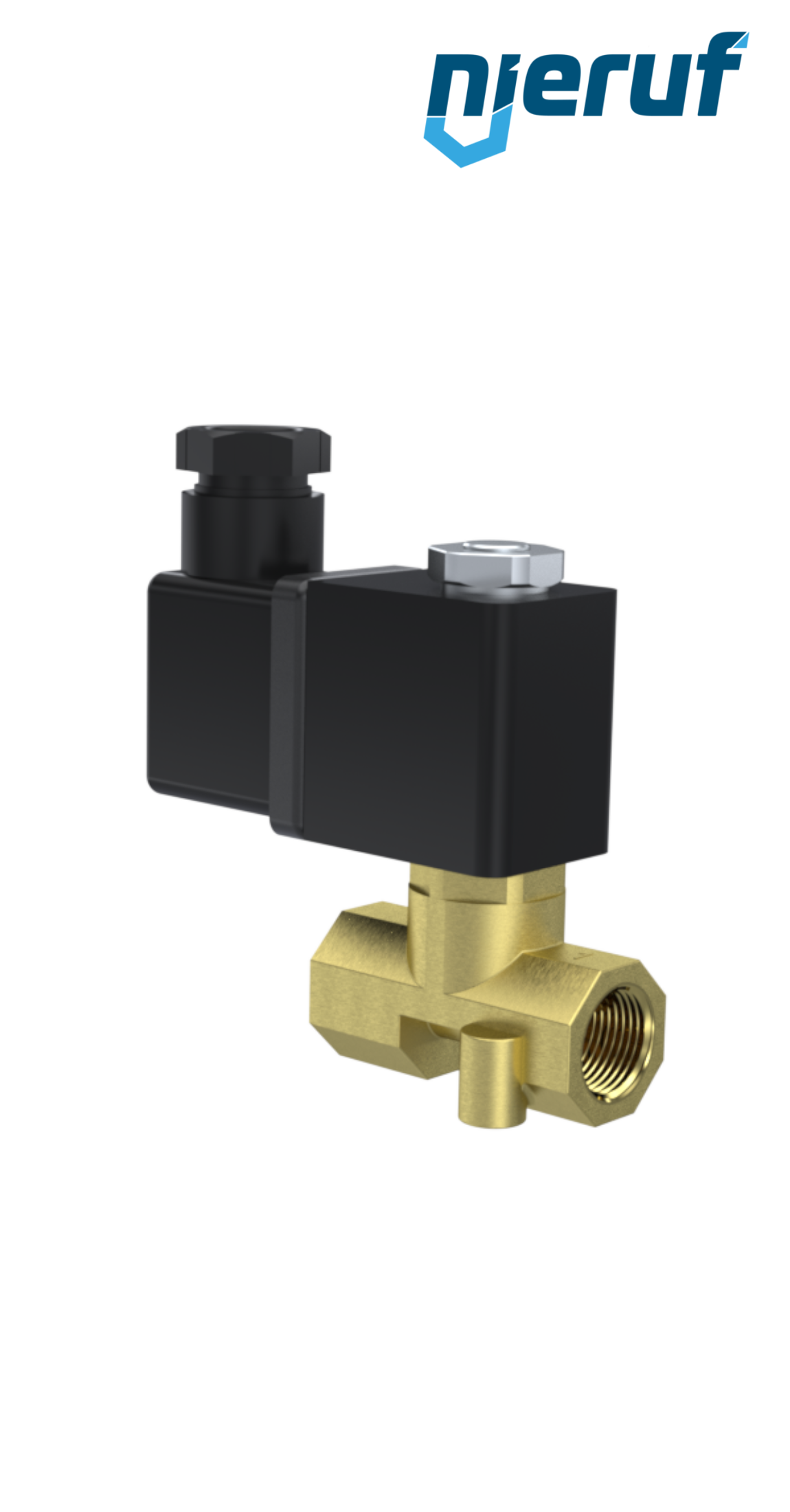 Solenoid valve DN 2.5 G 1/4" Inch brass MV02 FKM 230V 50Hz