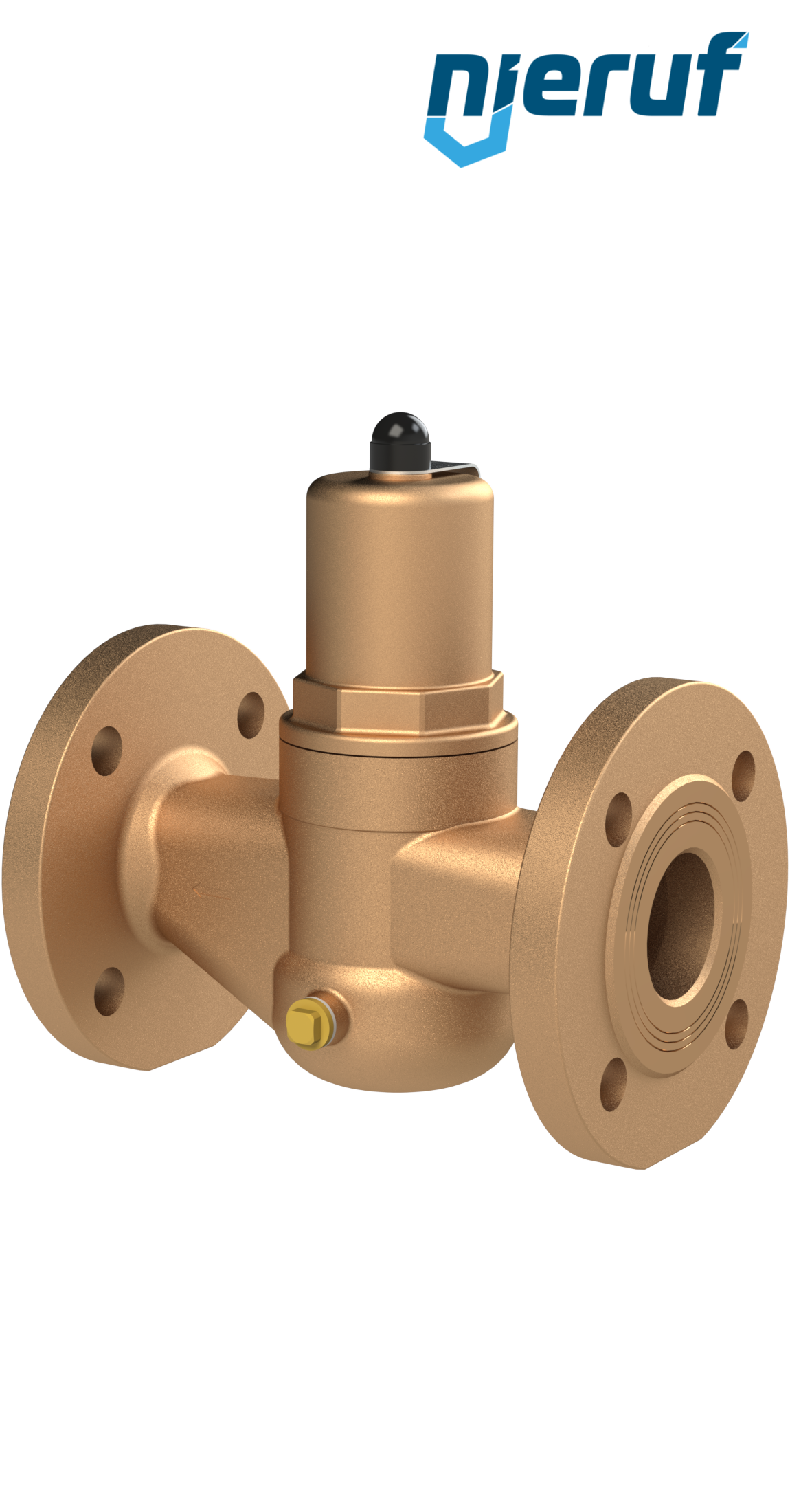 Flange-pressure reducing valve DN 32 PN16 DM05 gunmetal/brass EPDM 0.5 - 2.0 bar