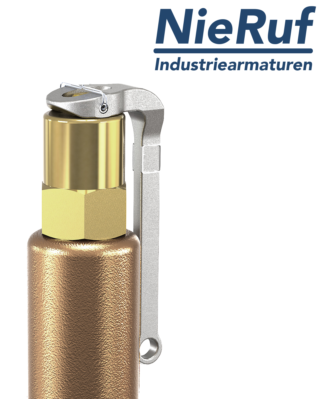 safety valve 1 1/2" x 2" fm SV03 neutral liquid media, gunmetal FKM, with lever