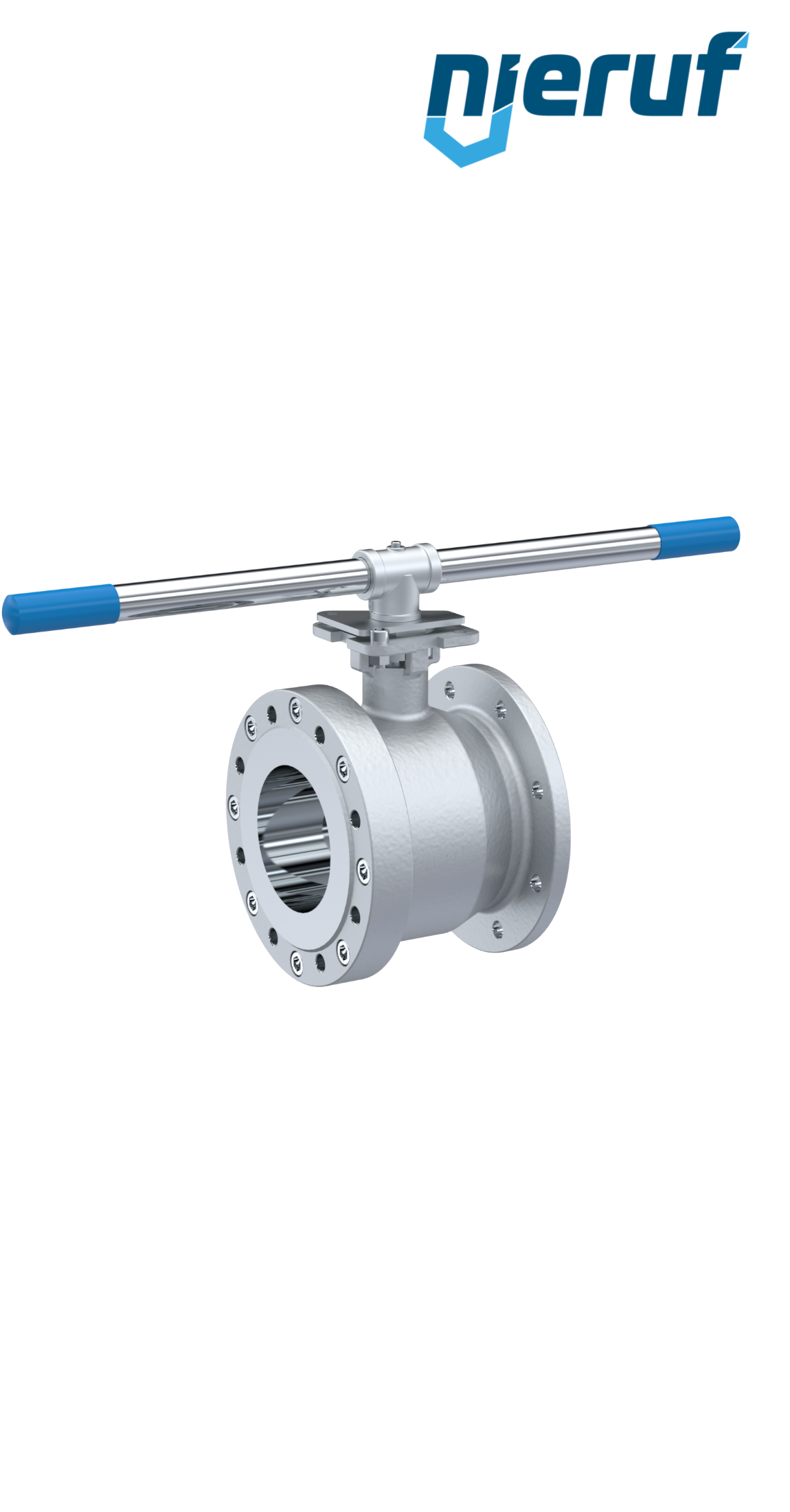 Compact ball valve DN125 PN16 FK04 stainless steel 1.4408