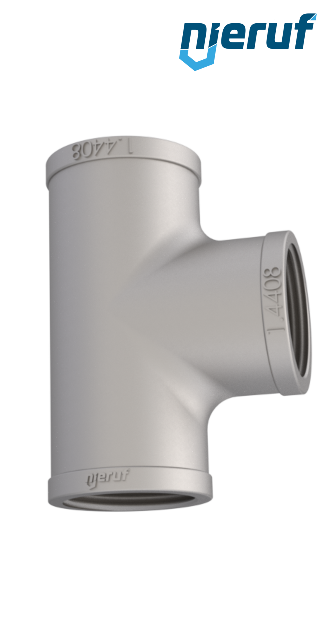 tee 3" inch stainless steel 316 90° angle FM