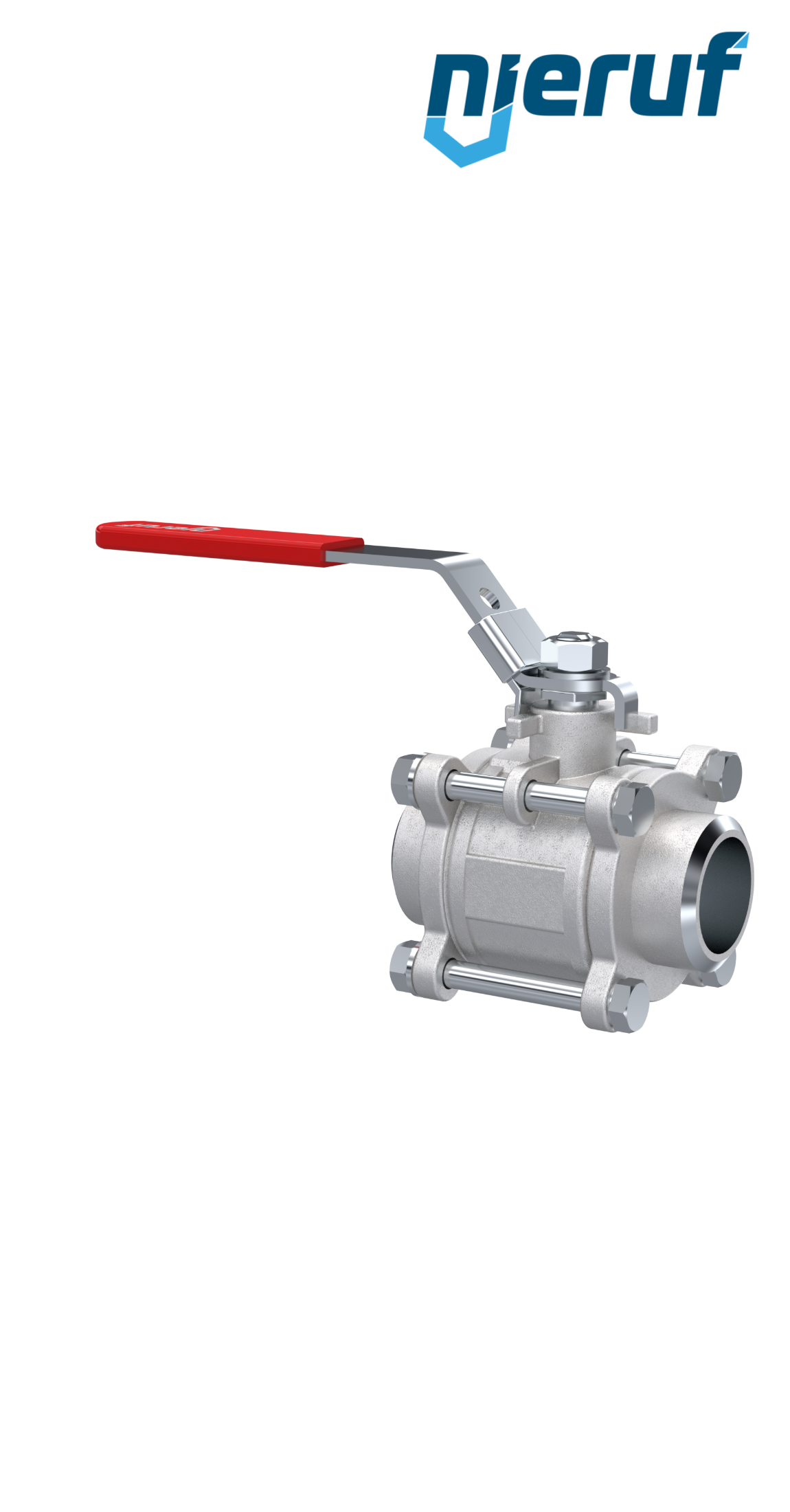 three-pieces stainless steel ball valve DN50 - 2" inch butt welding