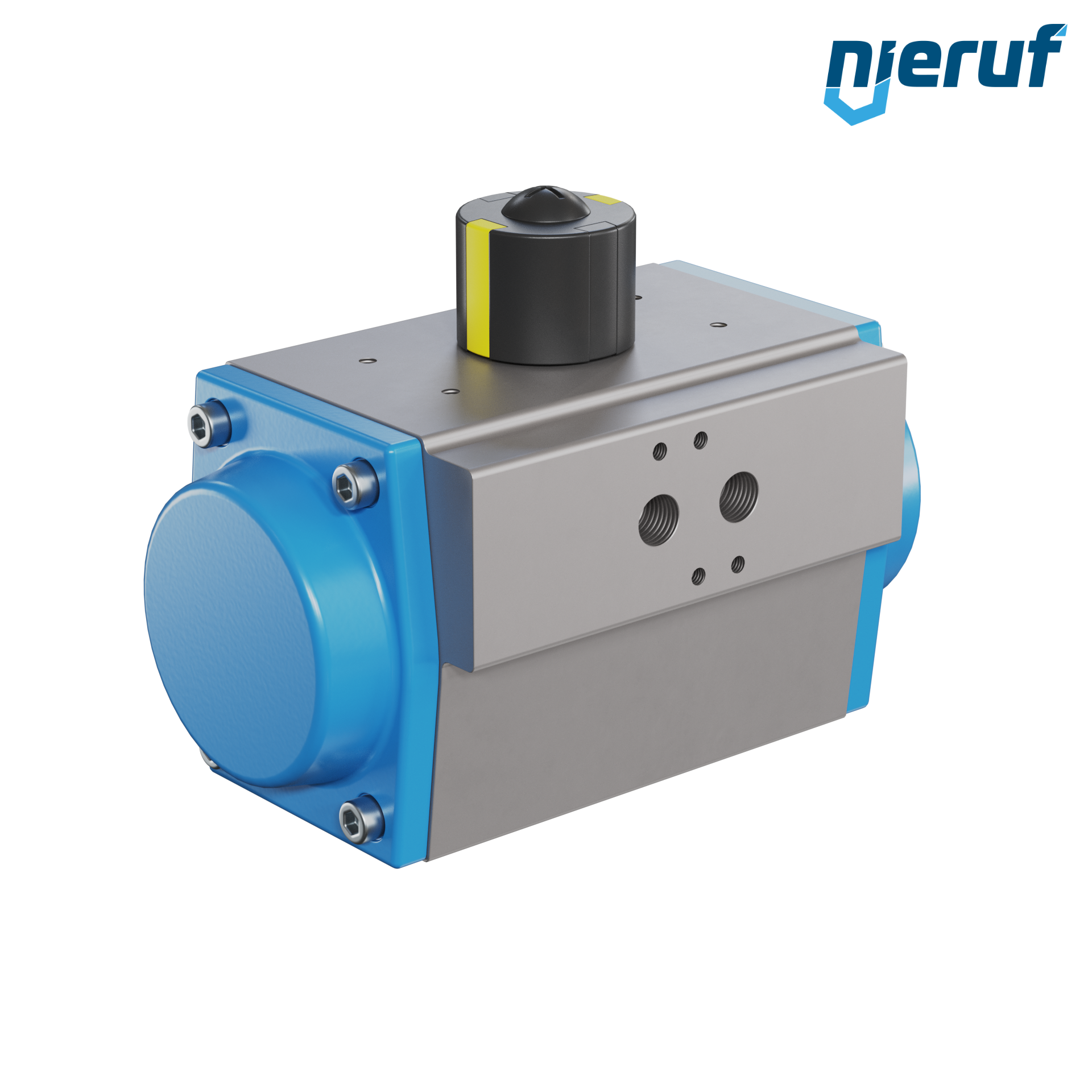 pneumatic actuator AN02 single acting, normally open GS-075 90° with 11 springs
