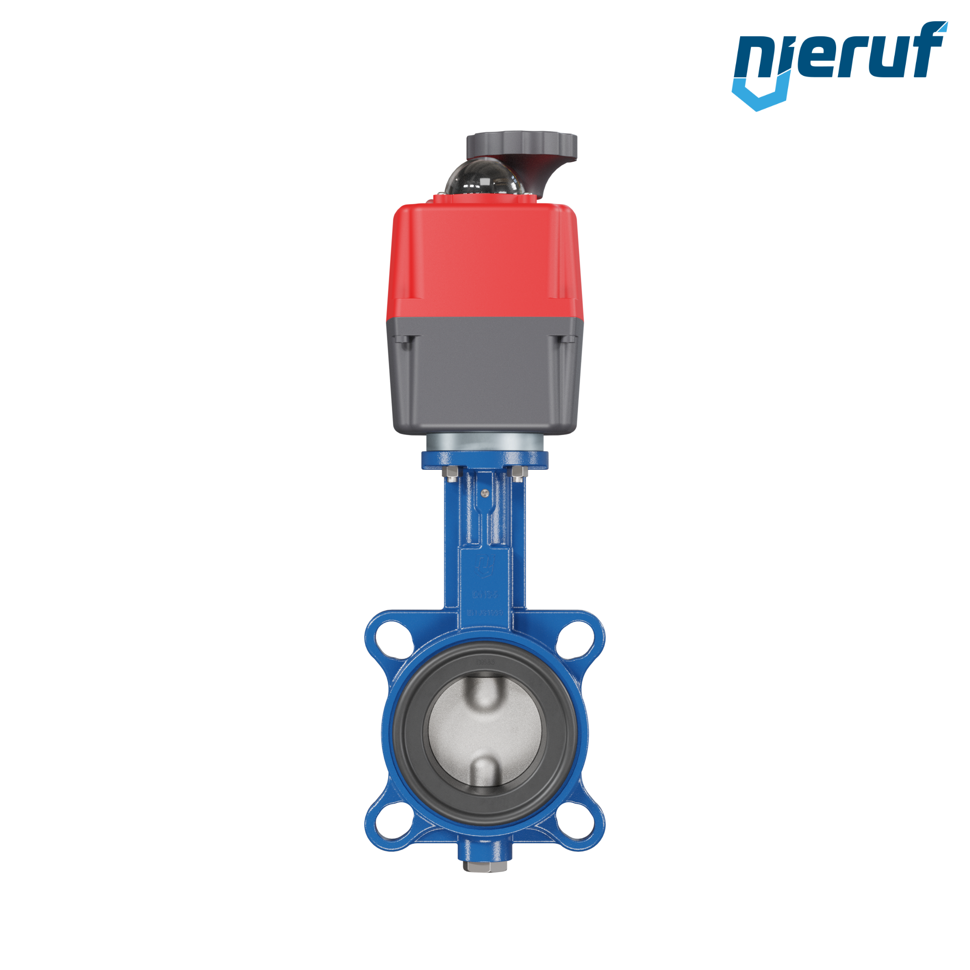 Butterfly valve DN 65 Wafer type electric actuator 24-240V DVGW drinking water