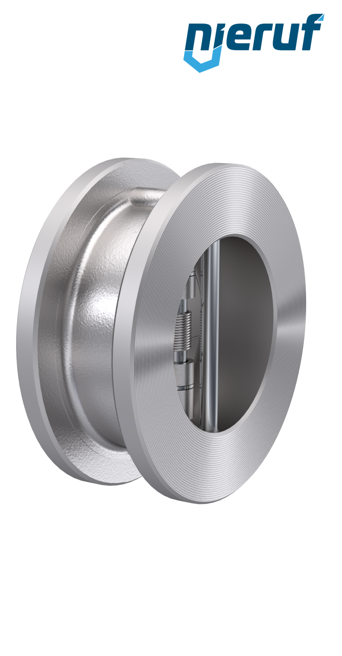 dual plate check valve DN65 DR03 stainless steel 1.4408 metal