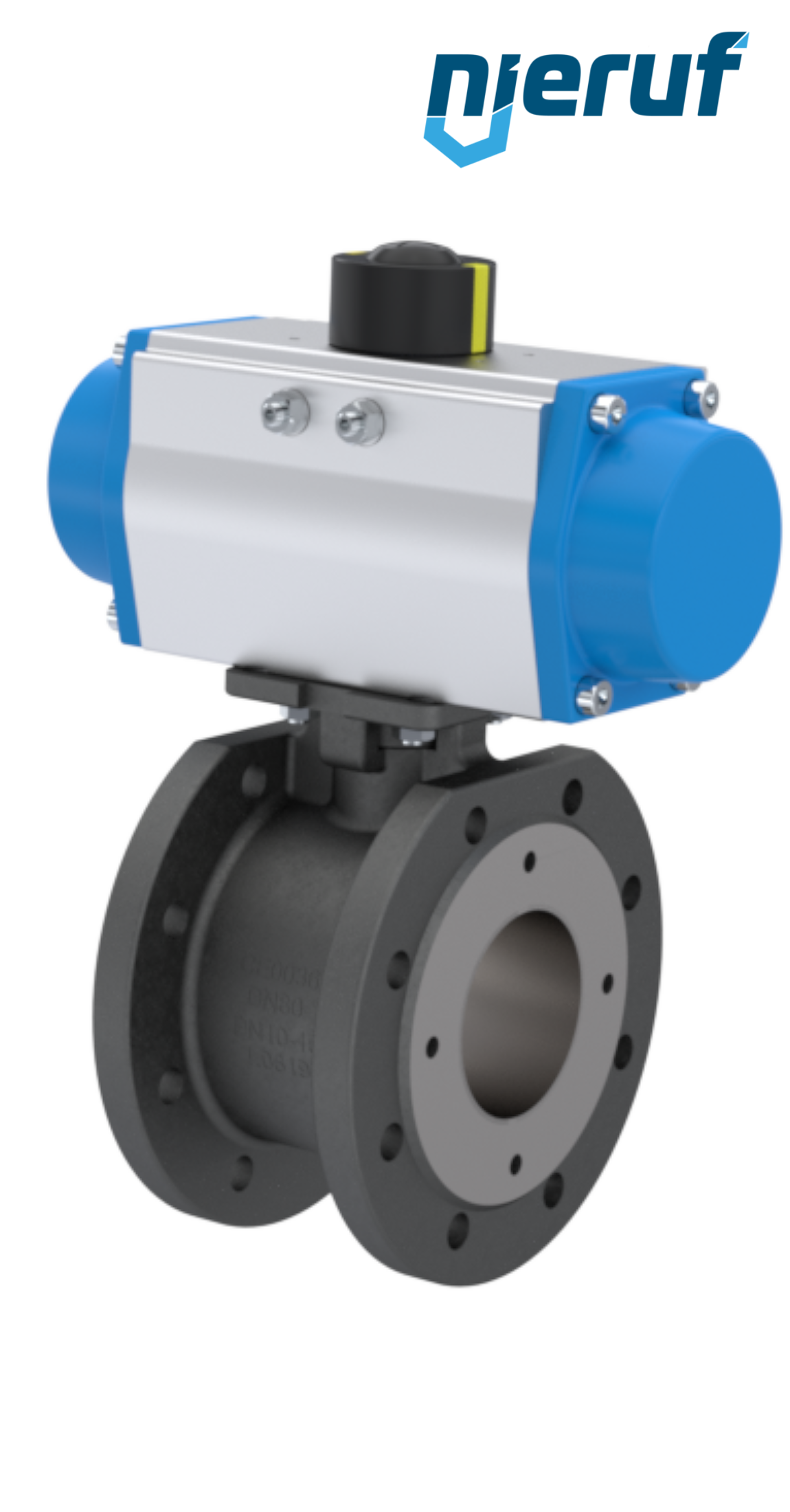 compact-automatic-flange ball valve DN100 PK06 pneumatic actuator double acting