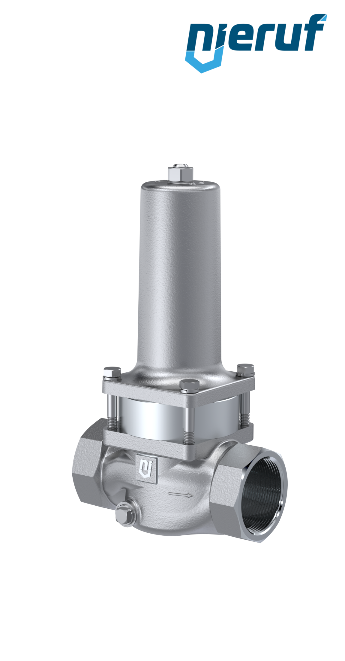 Piston-pressure reducing valve 1 1/4" Inch DM10 stainless steel FPM / FKM 2.0 - 20.0 bar