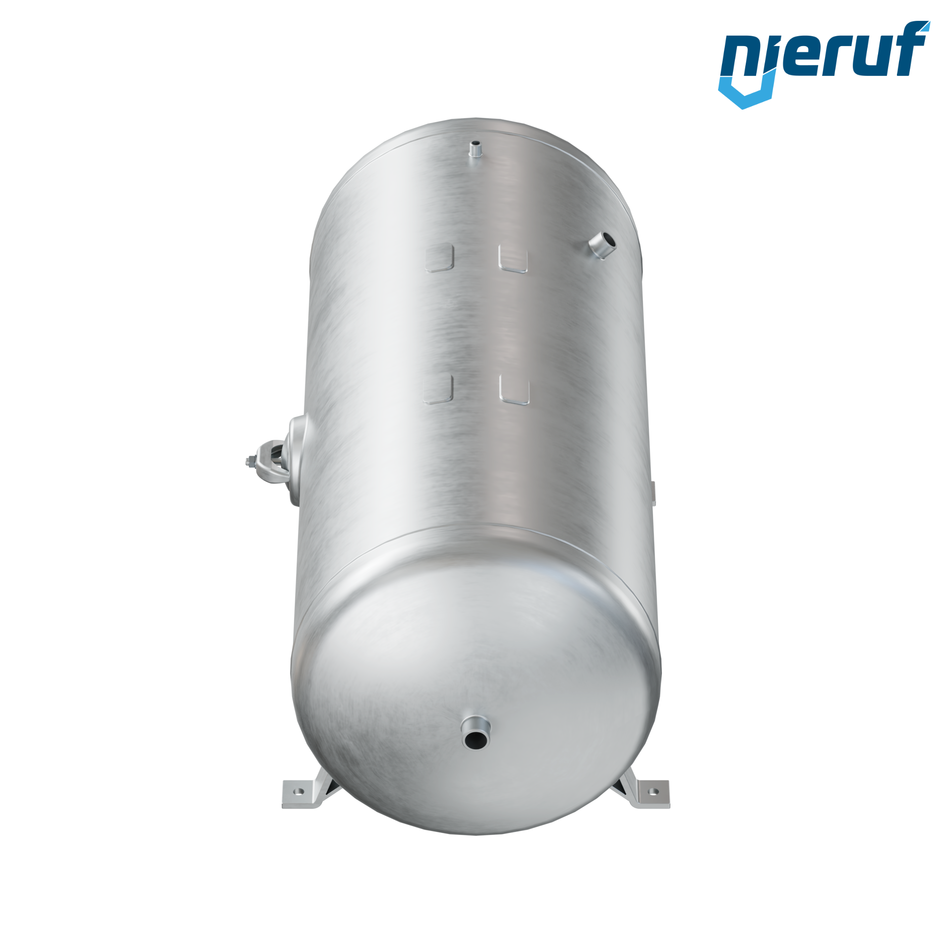 Pressure vessel horizontal BE01 750 liter, 0-11 bar, steel galvanized