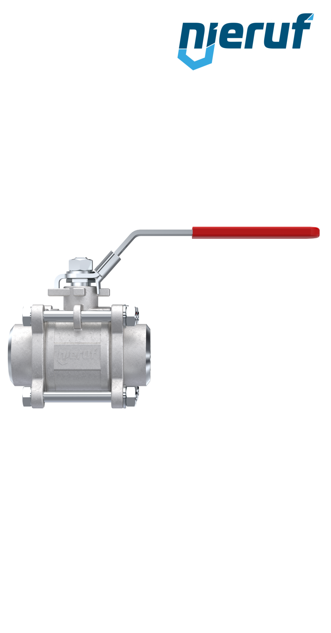 three-pieces stainless steel ball valve DN50 - 2" inch butt welding