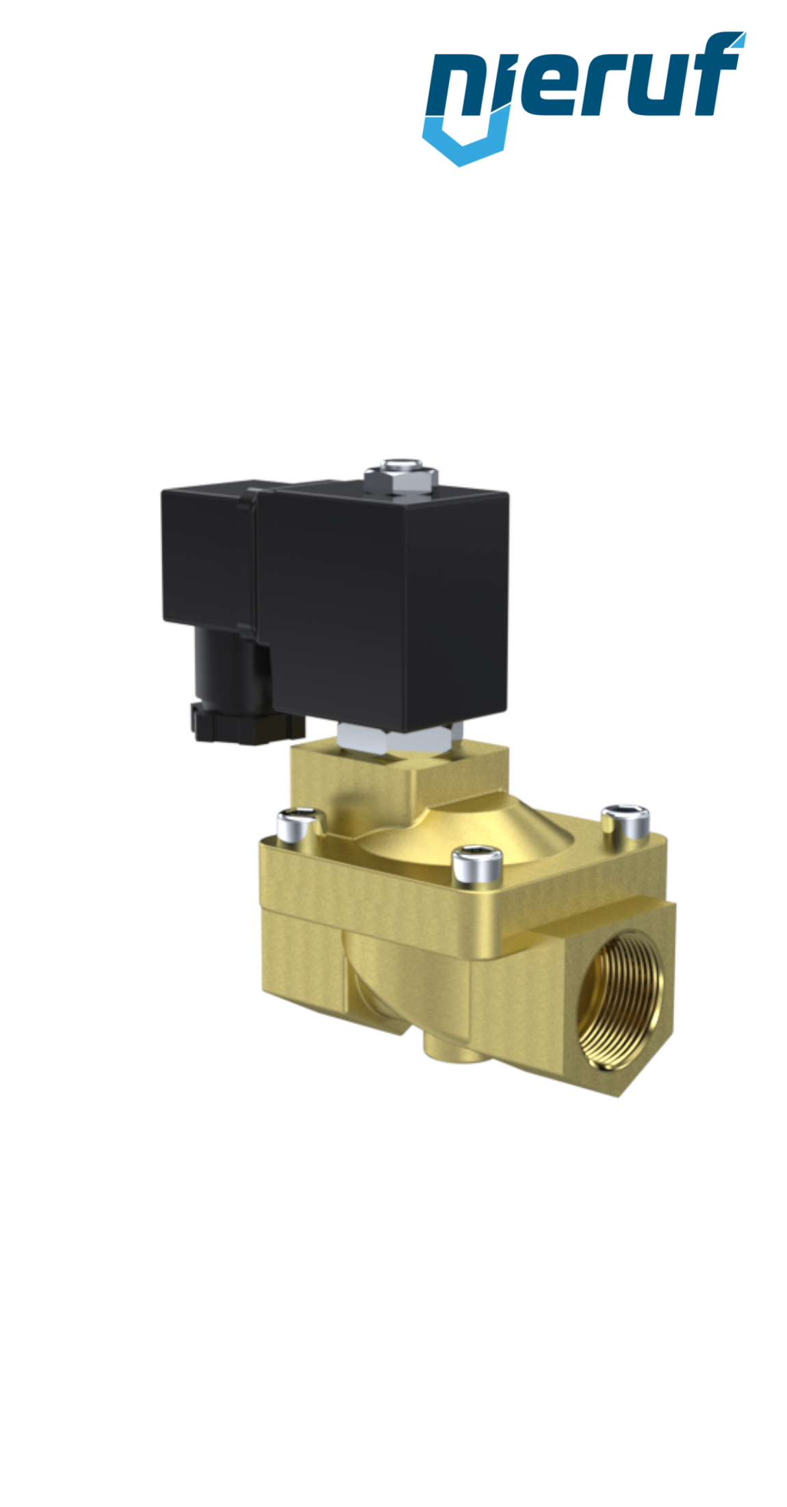 Solenoid valve G 1 1/2" Inch brass MV05 FKM 230V 50Hz