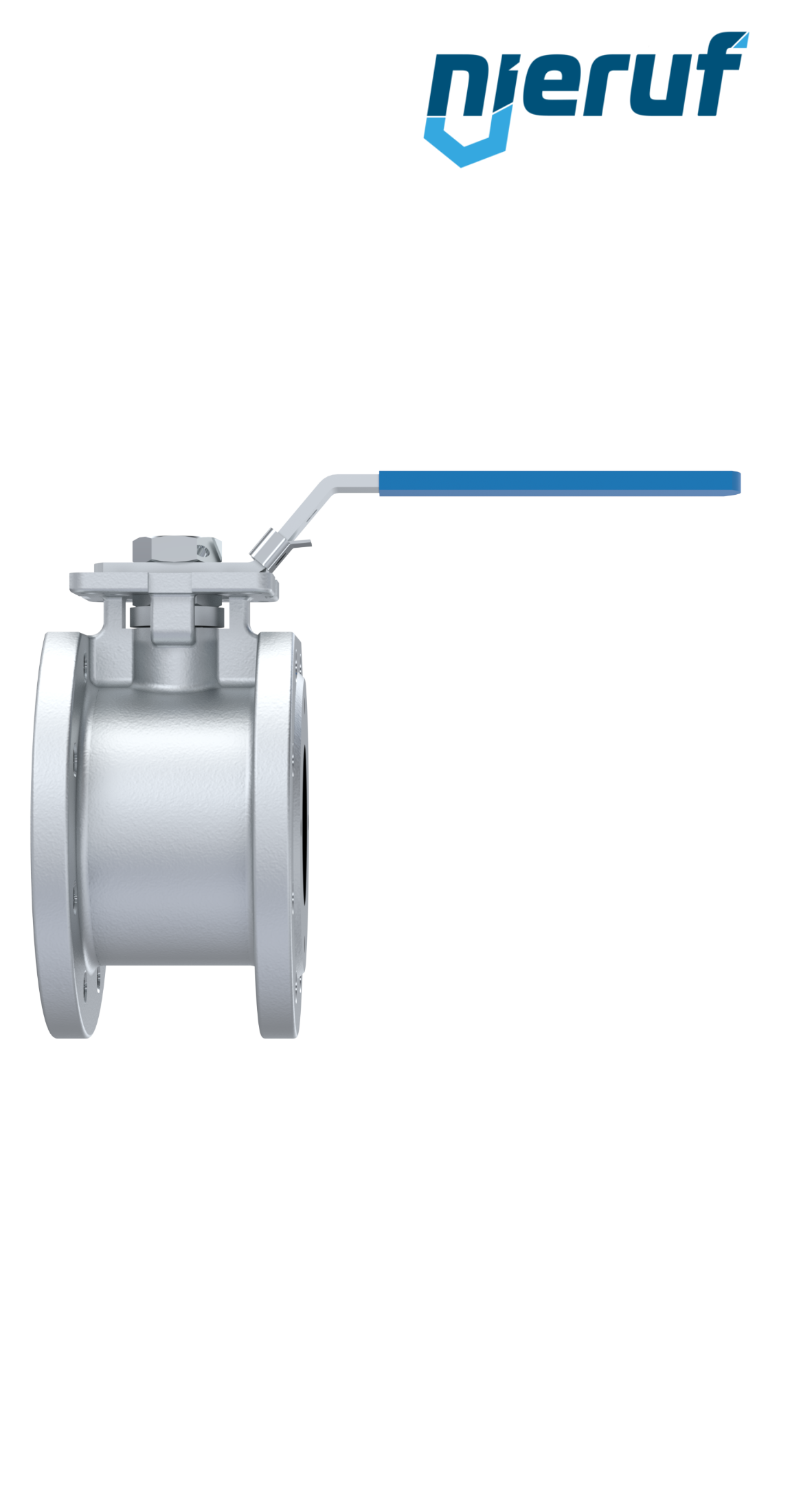 Compact ball valve DN80 PN16 FK04 stainless steel 1.4408