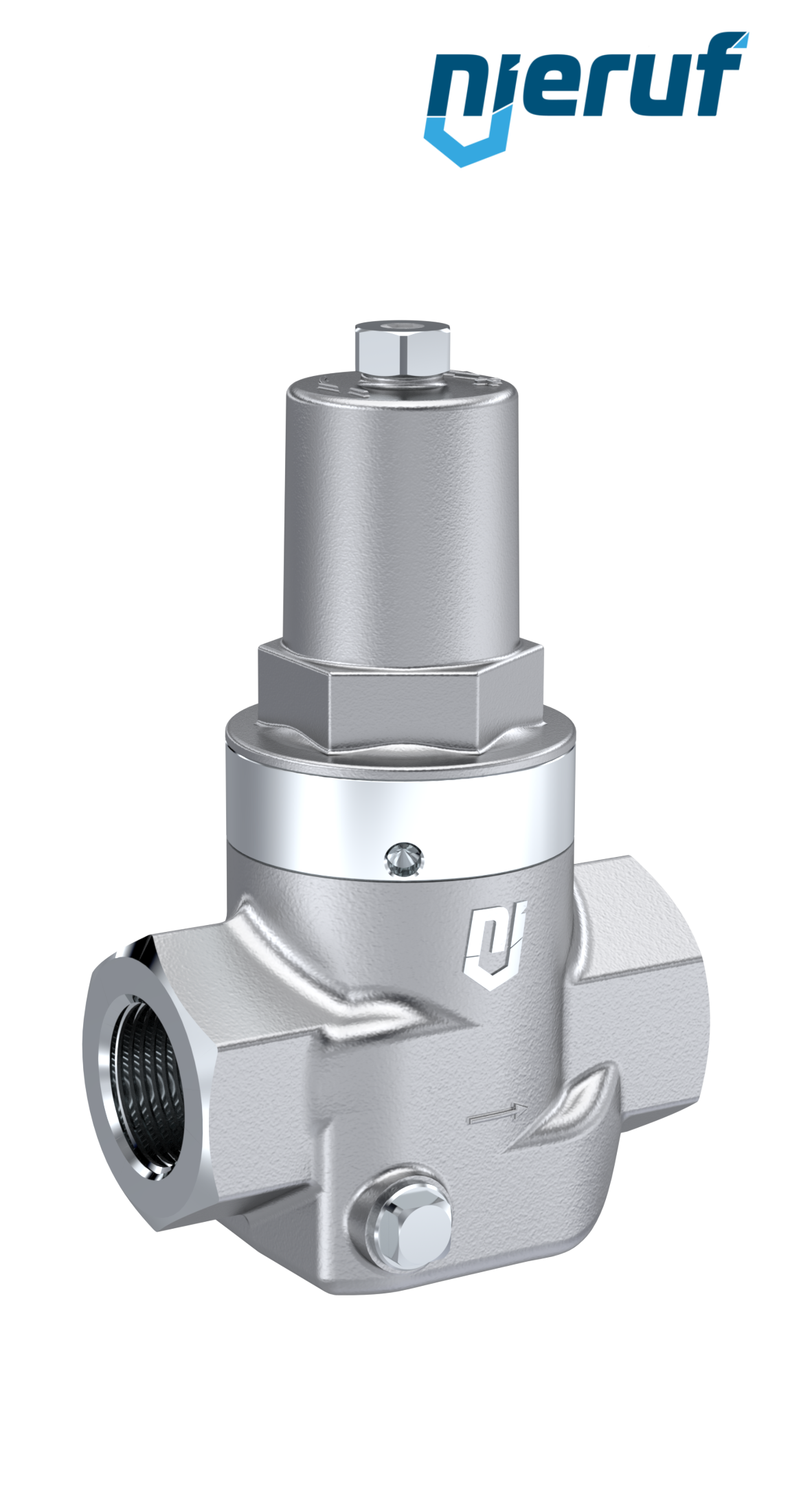 Piston-pressure reducing valve 1/2" Inch DM10 stainless steel FPM / FKM 2.0 - 20.0 bar