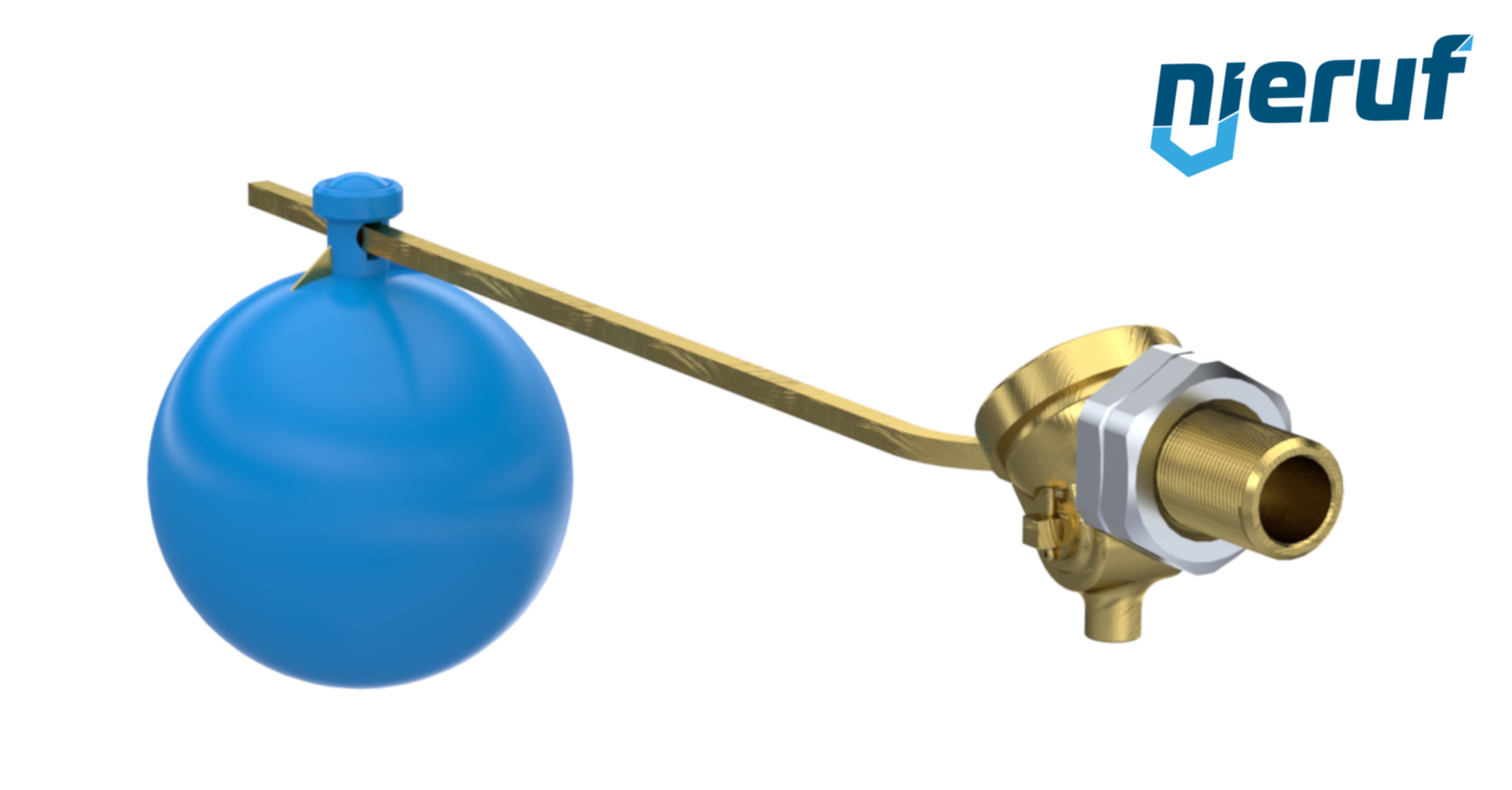 Float valve 1/2" inch brass NBR SW01 floats: in plastic