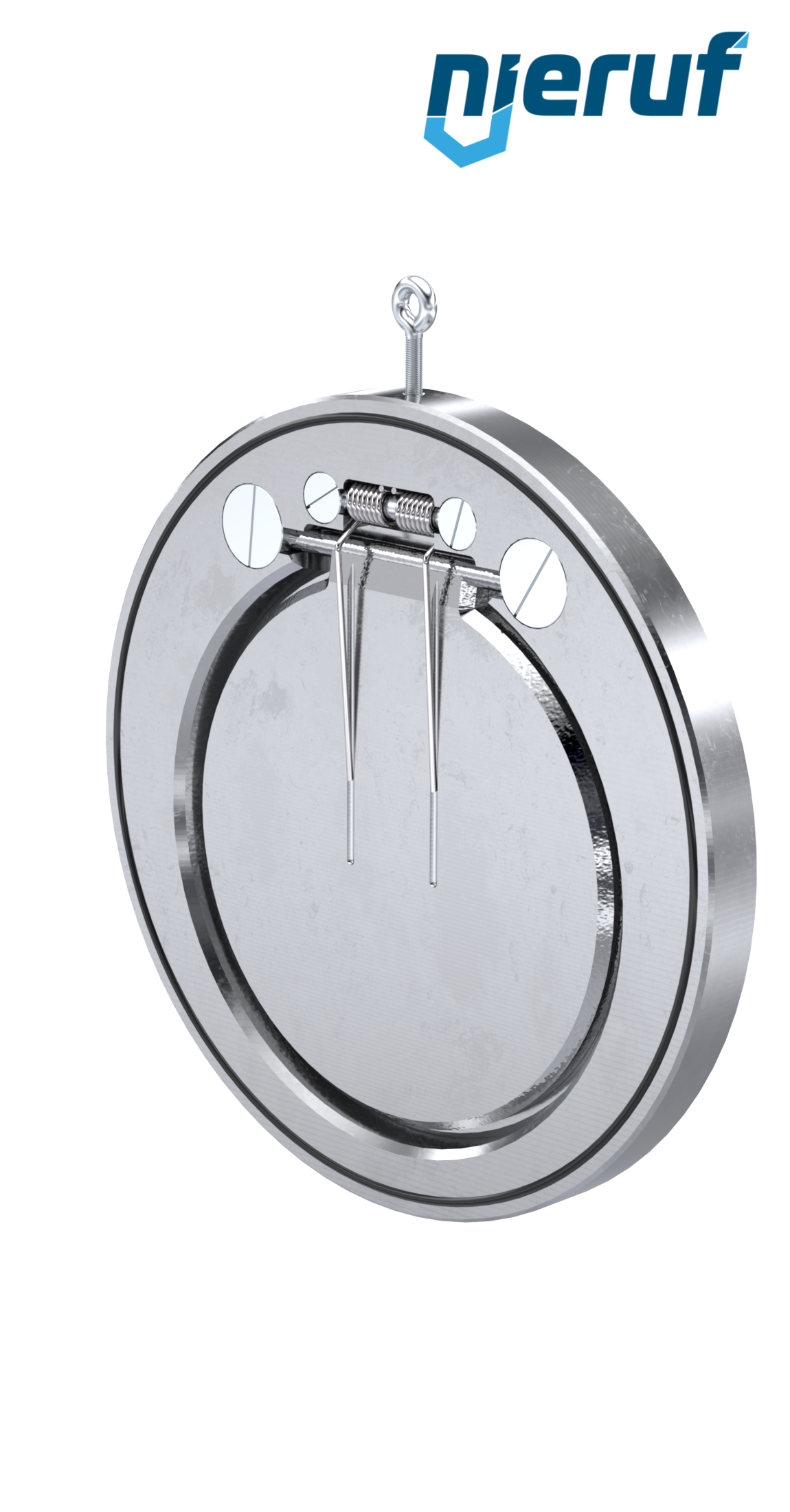 swing check valve with spring DN300 ZR04 stainless steel A351 CF8M FKM (Viton)