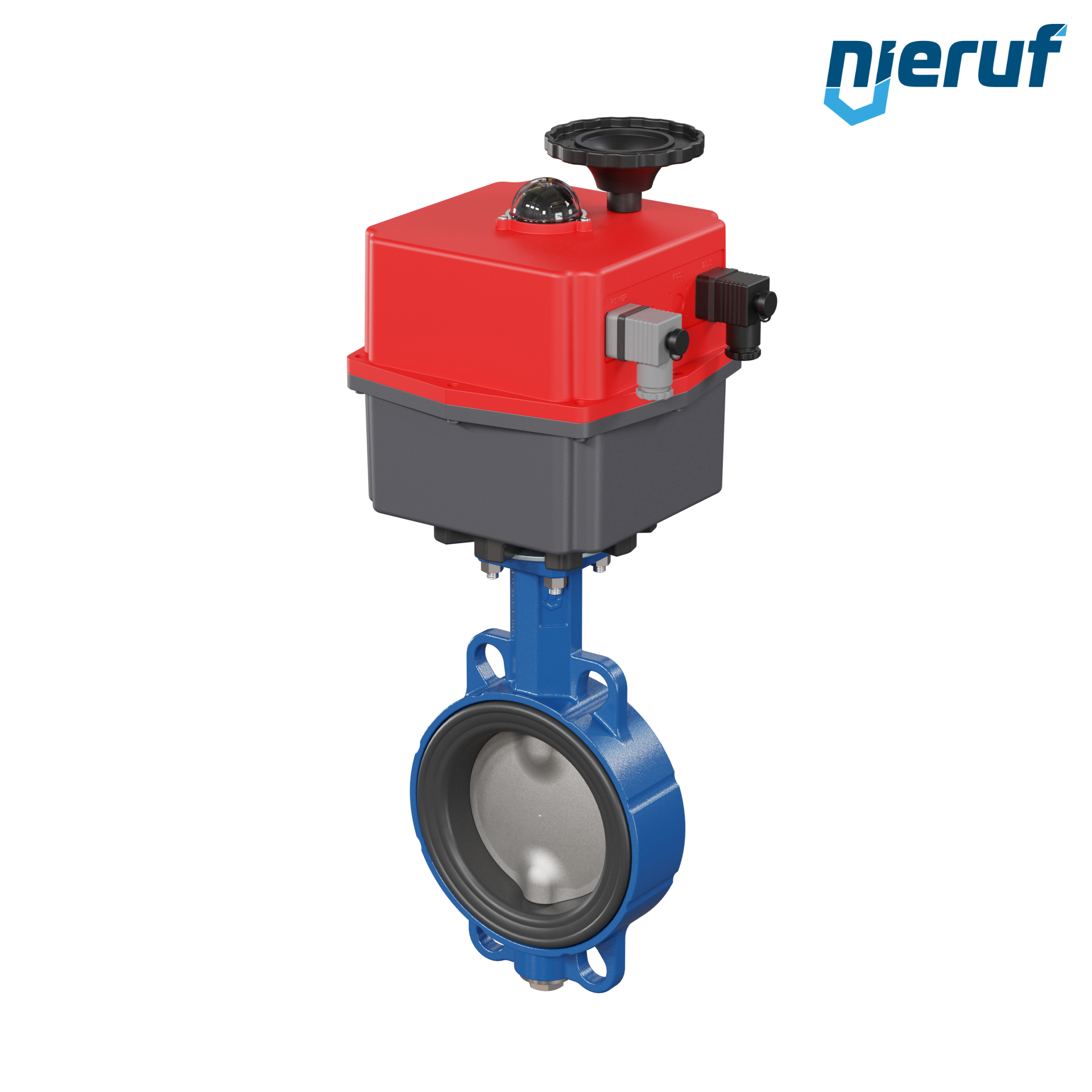Butterfly valve DN 125 Wafer type electric actuator 24-240V DVGW drinking water